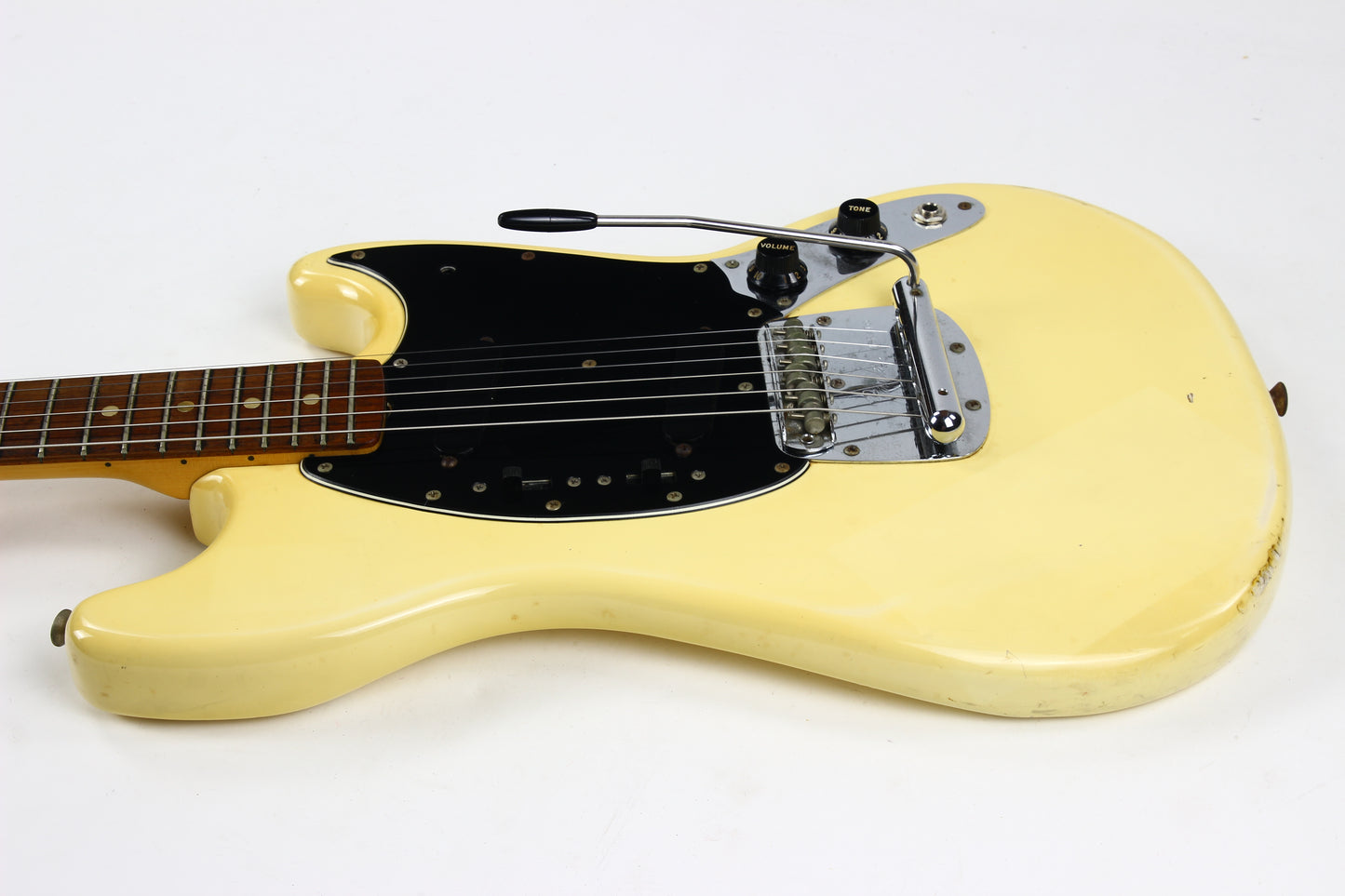 1978 Fender Mustang Olympic White w Original Hard Case, Player Grade