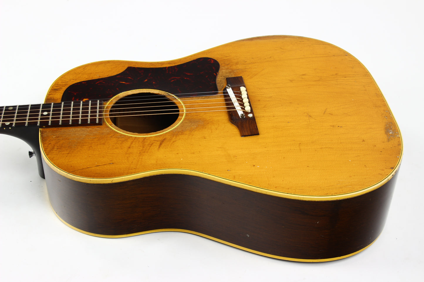 1961 Gibson J-50 Natural Vintage Acoustic Flat Top Dreadnought Guitar