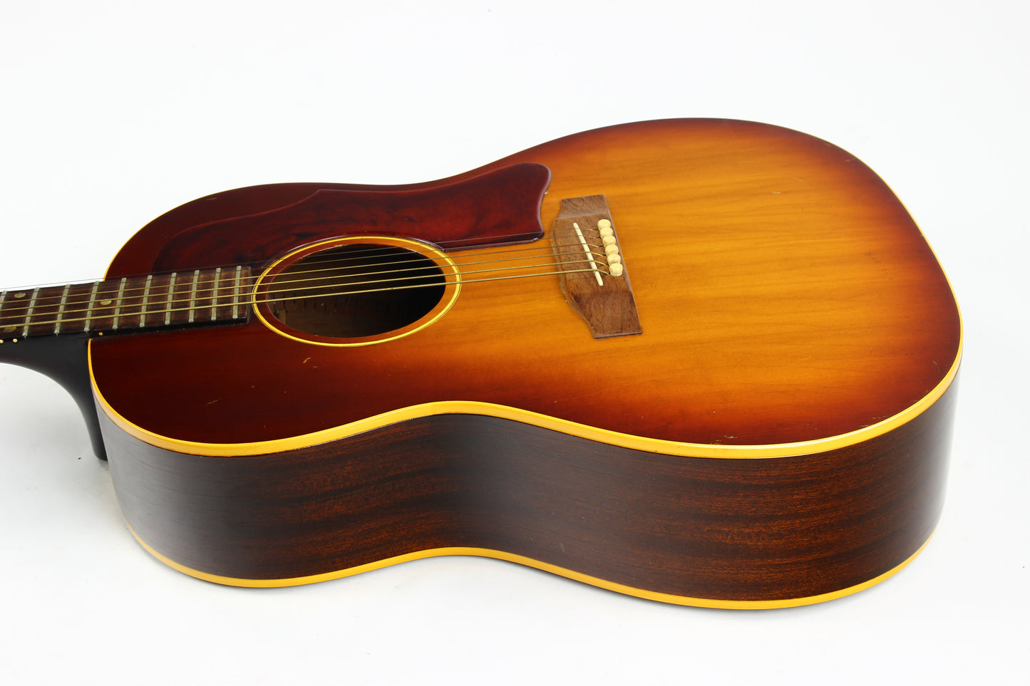 1965 Gibson LG-1 Sunburst WIDE NUT Small Body Guitar Project, Needs Reset!