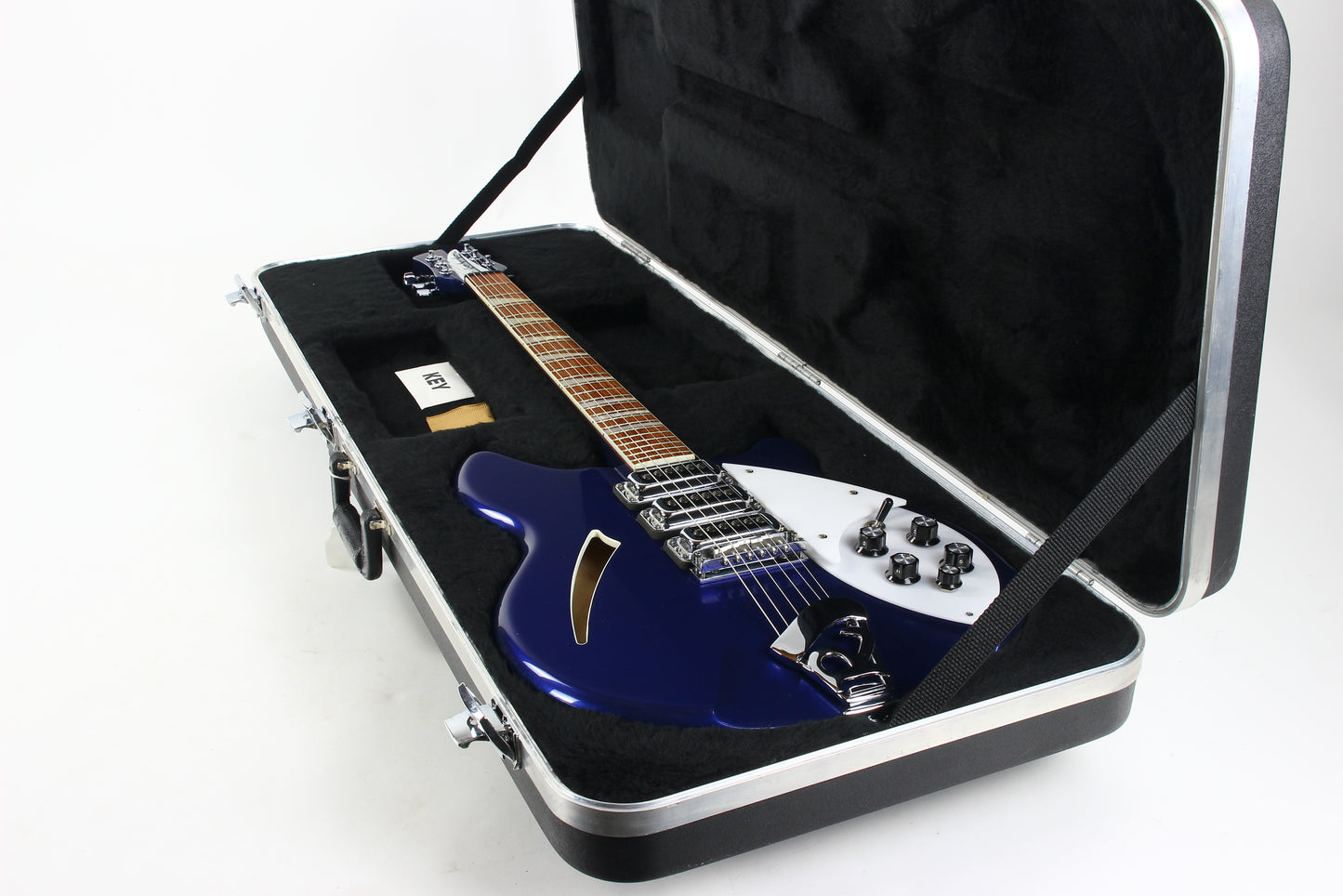 2008 Rickenbacker 370 Midnight Blue MB w Original Case 3 pickup 360