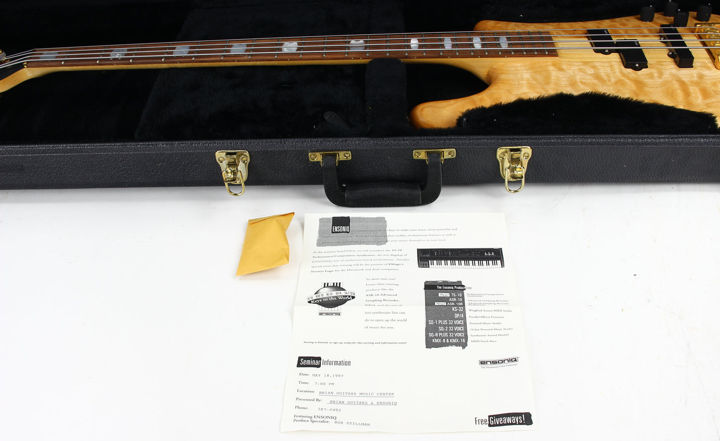 UNPLAYED! 1993 USA Stuart Spector Designs NS-4 Bass - SSD WOODSTOCK ERA, Neck-Through!