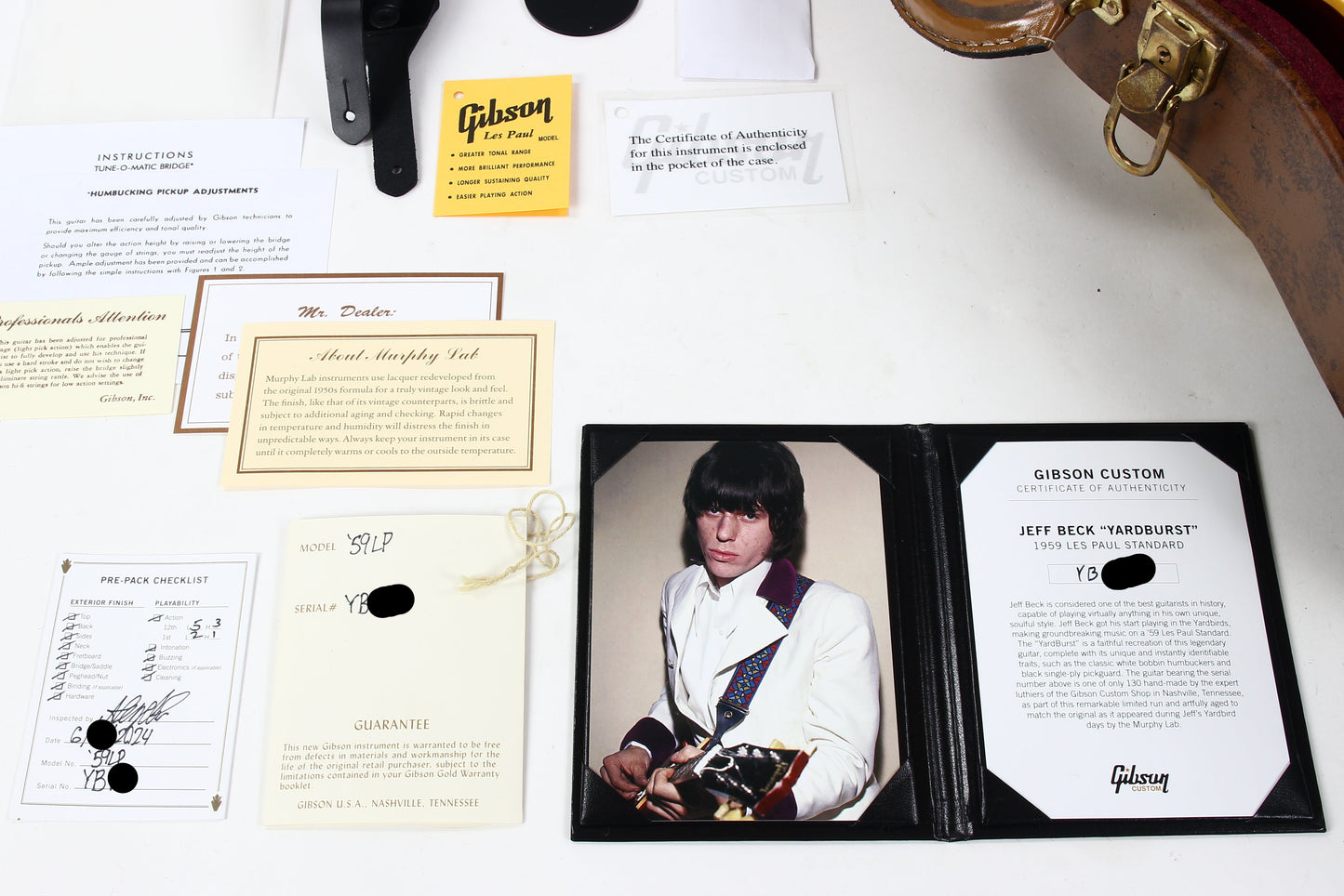 Gibson Custom Shop JEFF BECK 1959 Les Paul YARDBURST Murphy Lab Aged Historic Reissue Signature Model 59 R9 Standard