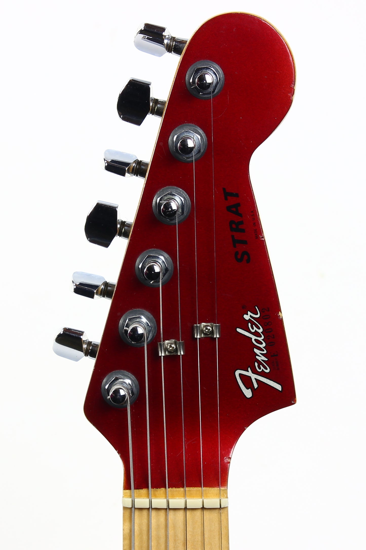 1980 Fender THE STRAT Candy Apple Red Matching Headstock Vintage Stratocaster Fender "The Strat" (1980 - 1983)