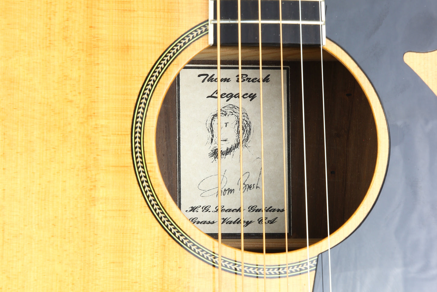 Harvey Leach Guitars Thom Bresh Legacy BRAZILIAN ROSEWOOD Merle Travis Bigsby Martin D-28 type
