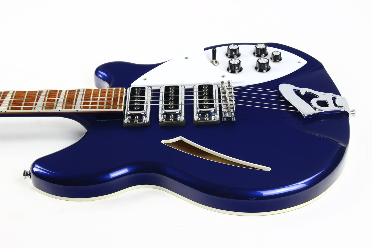 2008 Rickenbacker 370 Midnight Blue MB w Original Case 3 pickup 360