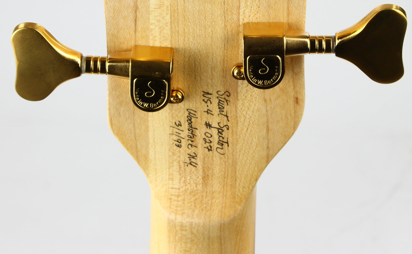 UNPLAYED! 1993 USA Stuart Spector Designs NS-4 Bass - SSD WOODSTOCK ERA, Neck-Through!