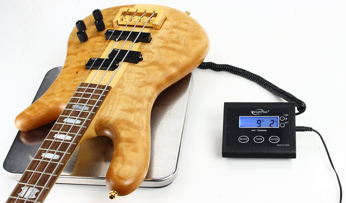 UNPLAYED! 1993 USA Stuart Spector Designs NS-4 Bass - SSD WOODSTOCK ERA, Neck-Through!