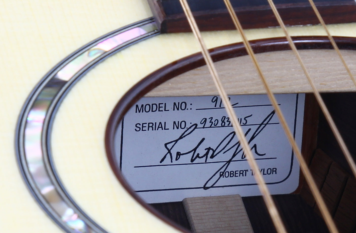 MINT! 1993 Taylor 912c Grand Concert Acoustic Guitar - CINDY INLAY, Engelmann Spruce, Ebony Fittings, Golden Era 1990's! 900 Series