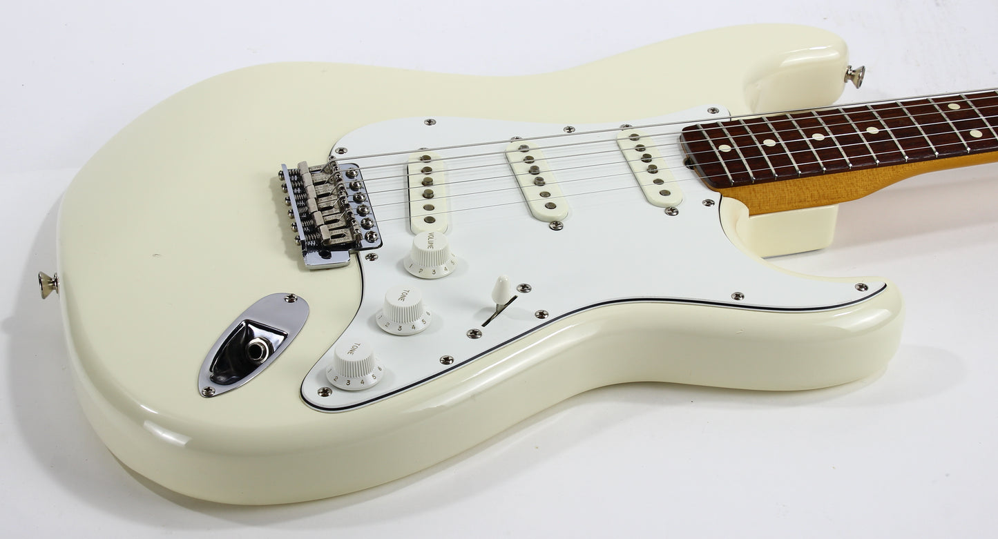 1982 Fender JV Japan ST62-65 '62 Stratocaster Vintage Reissue Olympic White - USA Fullerton RED-BOTTOM Pickups, MIJ