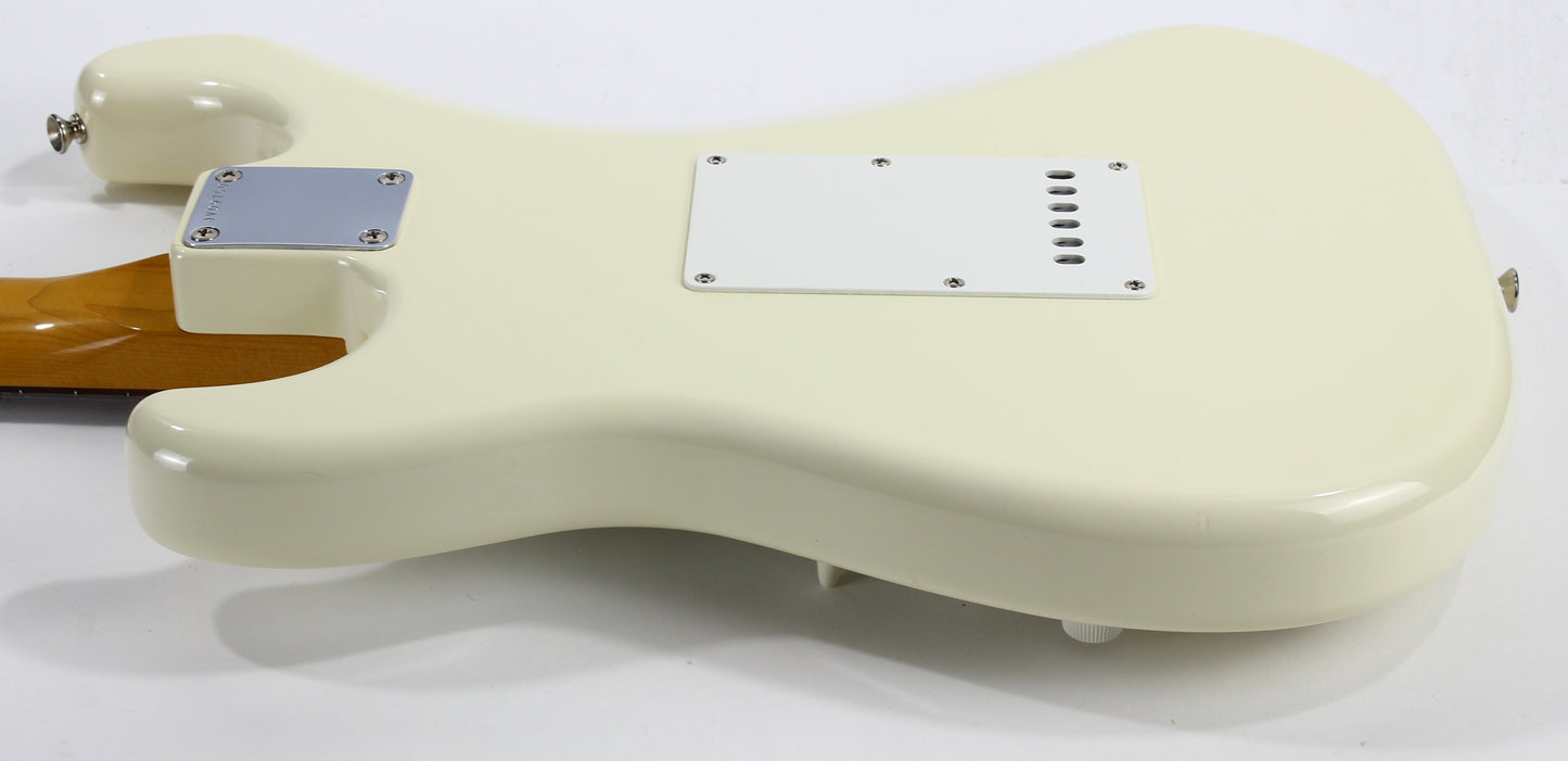 1982 Fender JV Japan ST62-65 '62 Stratocaster Vintage Reissue Olympic White - USA Fullerton RED-BOTTOM Pickups, MIJ