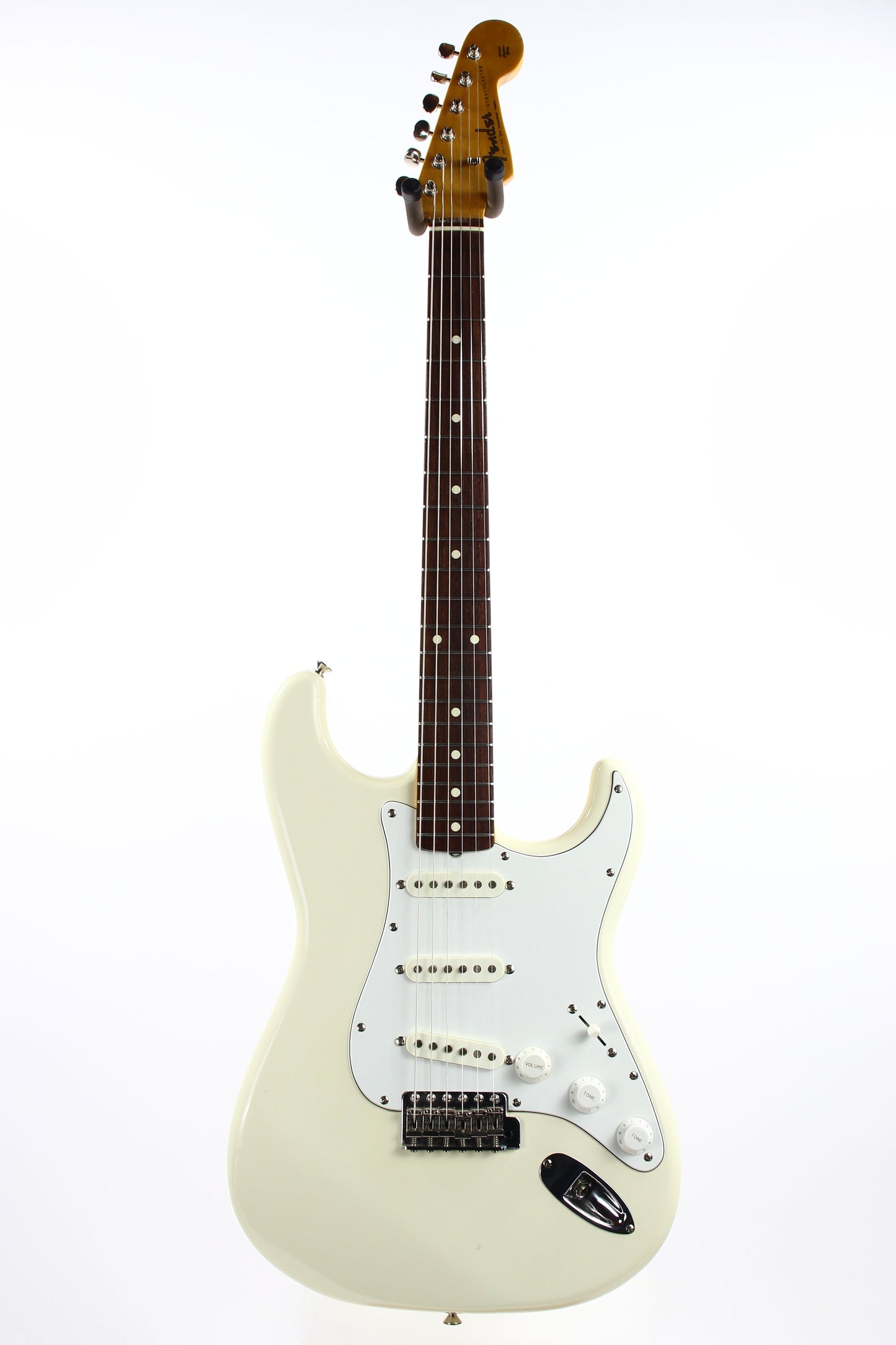 1982 Fender JV Japan ST62-65 '62 Stratocaster Vintage Reissue Olympic White - USA Fullerton RED-BOTTOM Pickups, MIJ