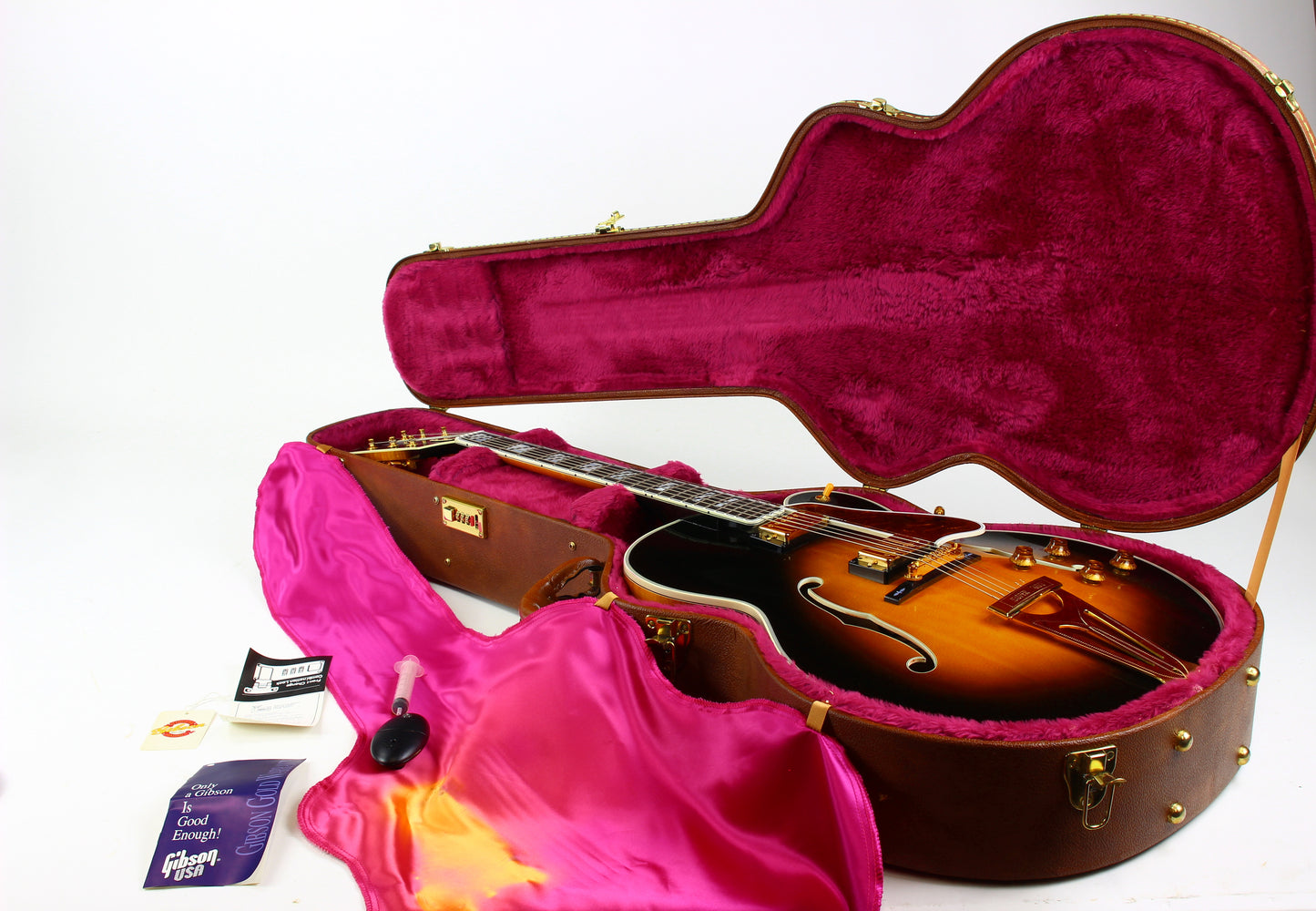 1996 Gibson Custom Shop Super 400 CES Tobacco Sunburst Archtop Electric Guitar!