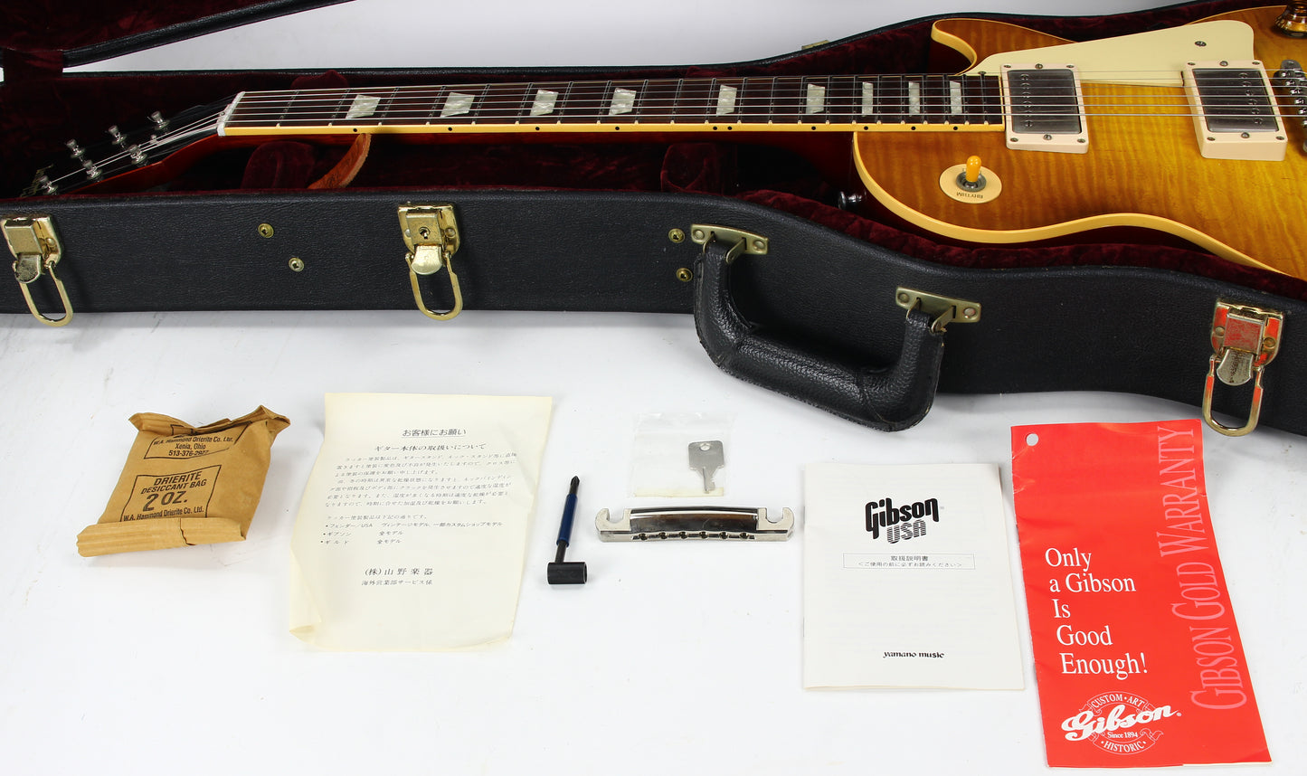 1998 Gibson '58 Les Paul Standard Historic Reissue Flametop! 1958 R8 1959 R9 Custom Shop - YAMANO! Good-Wood Era!