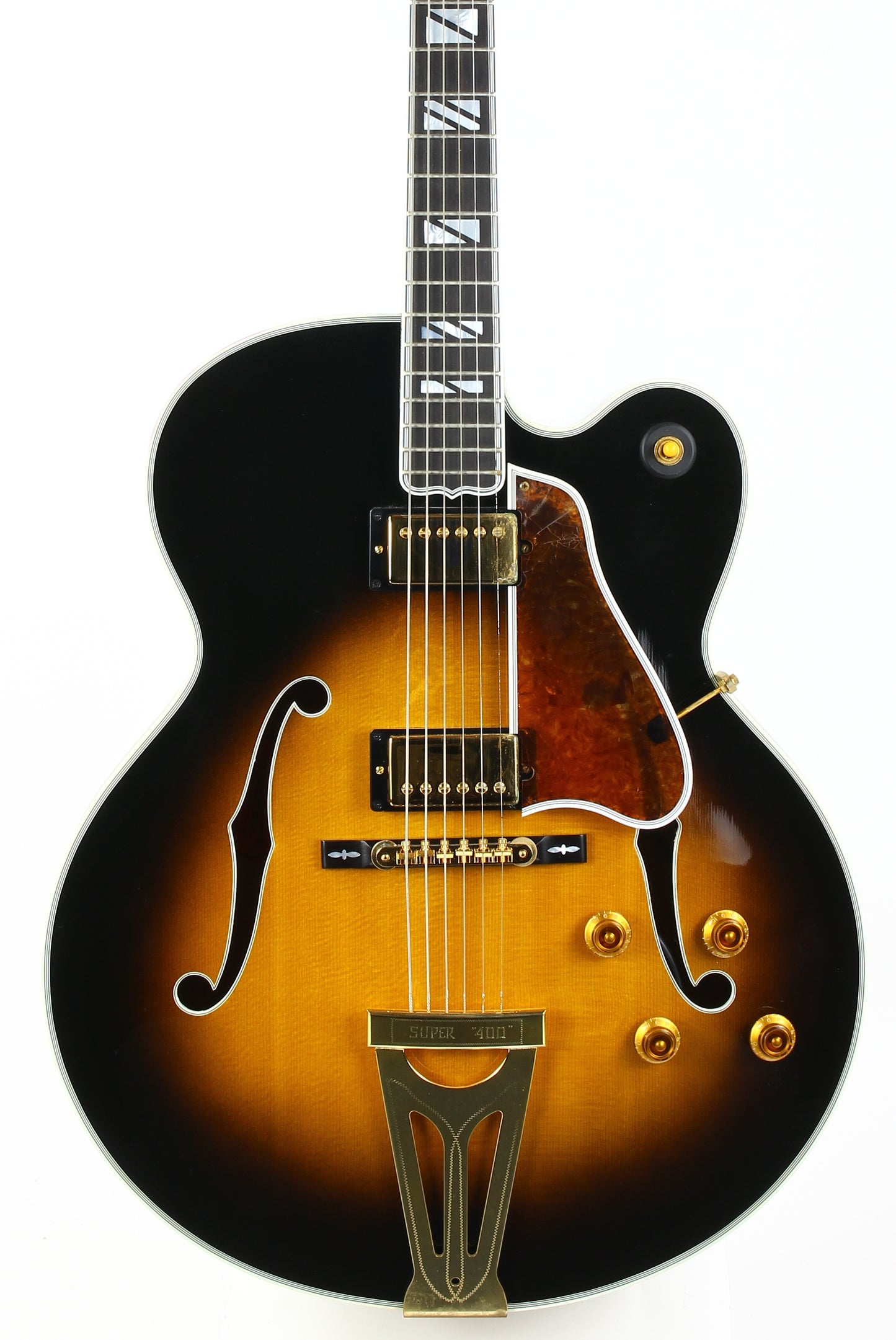 1996 Gibson Custom Shop Super 400 CES Tobacco Sunburst Archtop Electric Guitar!