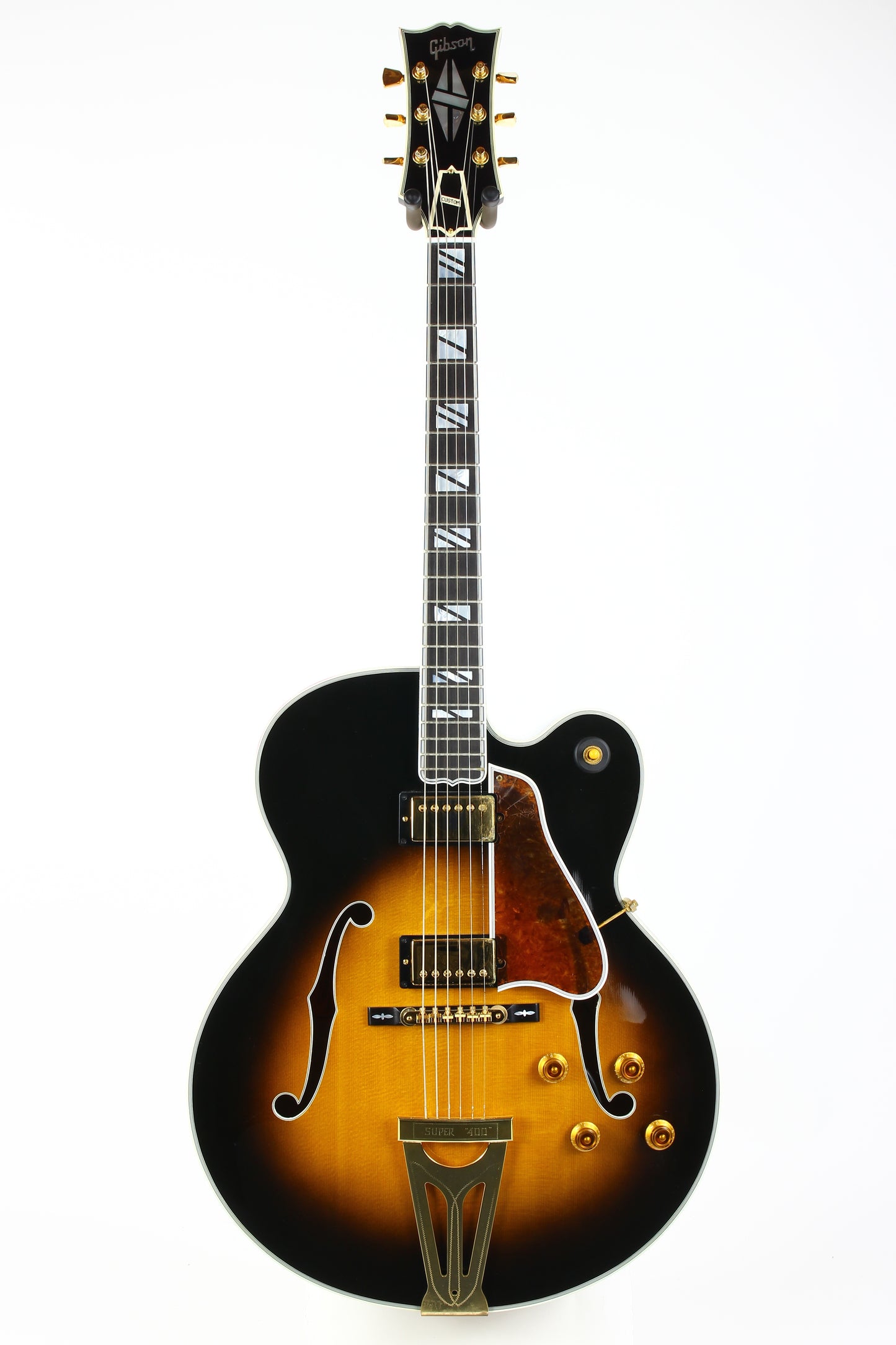 1996 Gibson Custom Shop Super 400 CES Tobacco Sunburst Archtop Electric Guitar!