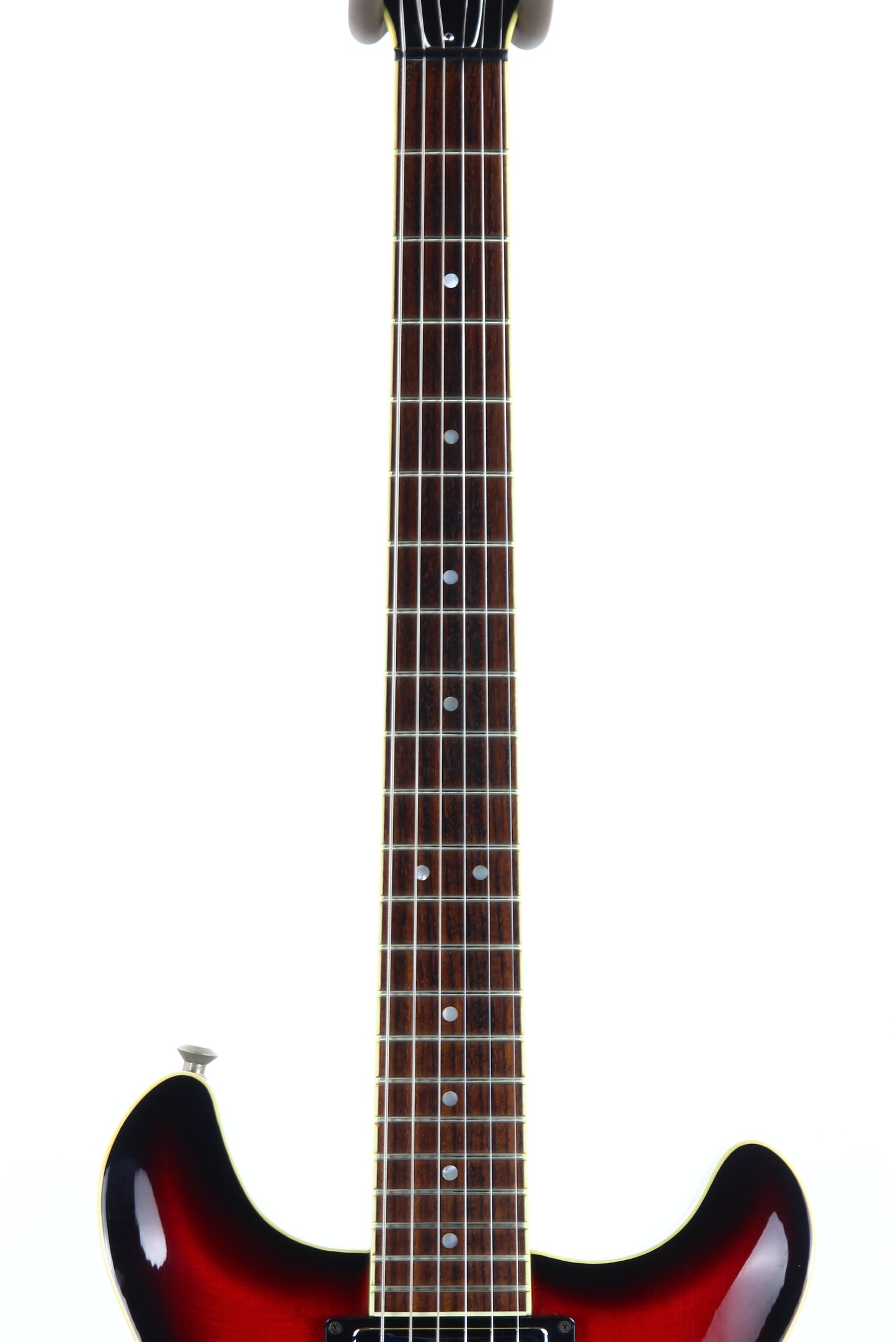 CLEAN! 2000 Hamer USA Newport Pro Black Cherry Burst - Solid Carved Spruce Top, Hollowbody Guitar!