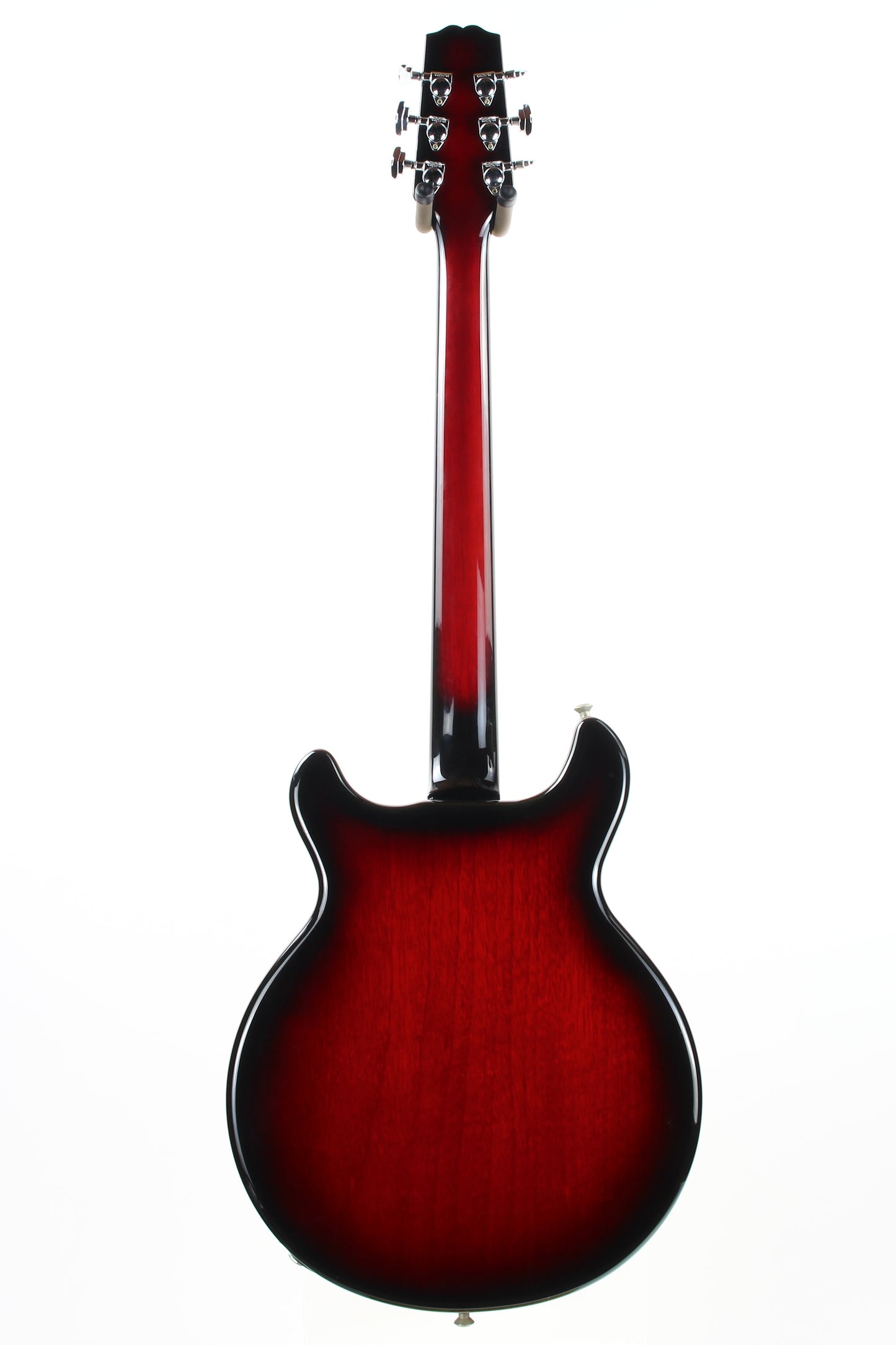 CLEAN! 2000 Hamer USA Newport Pro Black Cherry Burst - Solid Carved Spruce Top, Hollowbody Guitar!