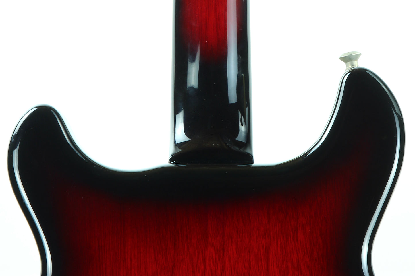 CLEAN! 2000 Hamer USA Newport Pro Black Cherry Burst - Solid Carved Spruce Top, Hollowbody Guitar!