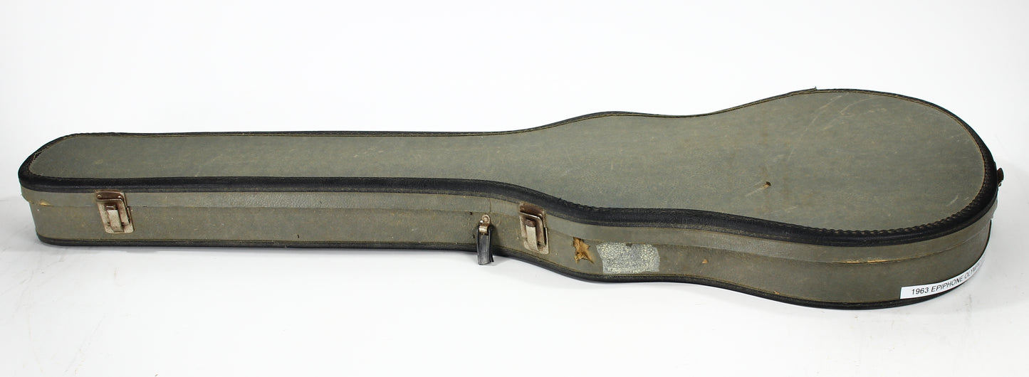 CLEAN! 1963 Epiphone Olympic Double Melody Maker D Doublecut 2-Pickup Gibson - Sunburst, Original Case, Vintage SB722D