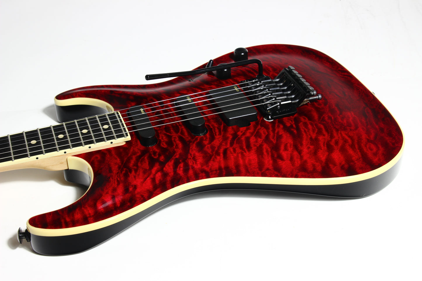 2015 Suhr USA J-Select Limited Edition Standard Carve Top FLOYD ROSE - EMG's, Chili Pepper Red Quilt Top, Mark Knopfler super strat