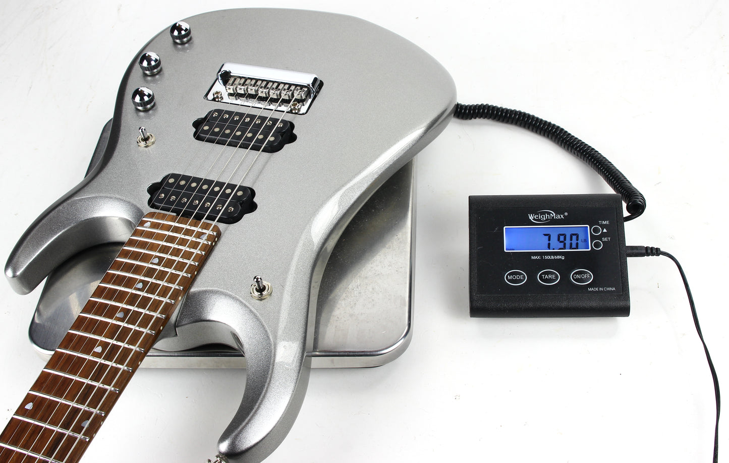 2014 Ernie Ball Music Man BFR JP13 Platinum Silver - John Petrucci jp 7 String Electric Guitar! Ball Family Reserve