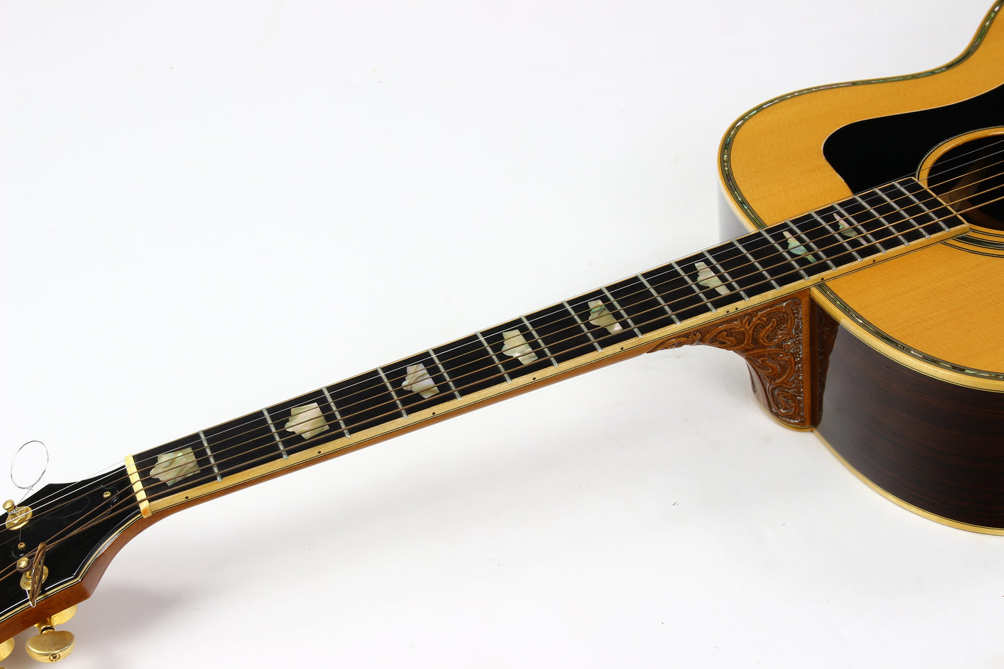 1992 Guild JF-100 NT CRV Carved Heel, Abalone, Jumbo Folk Body w Original Case & Tag!