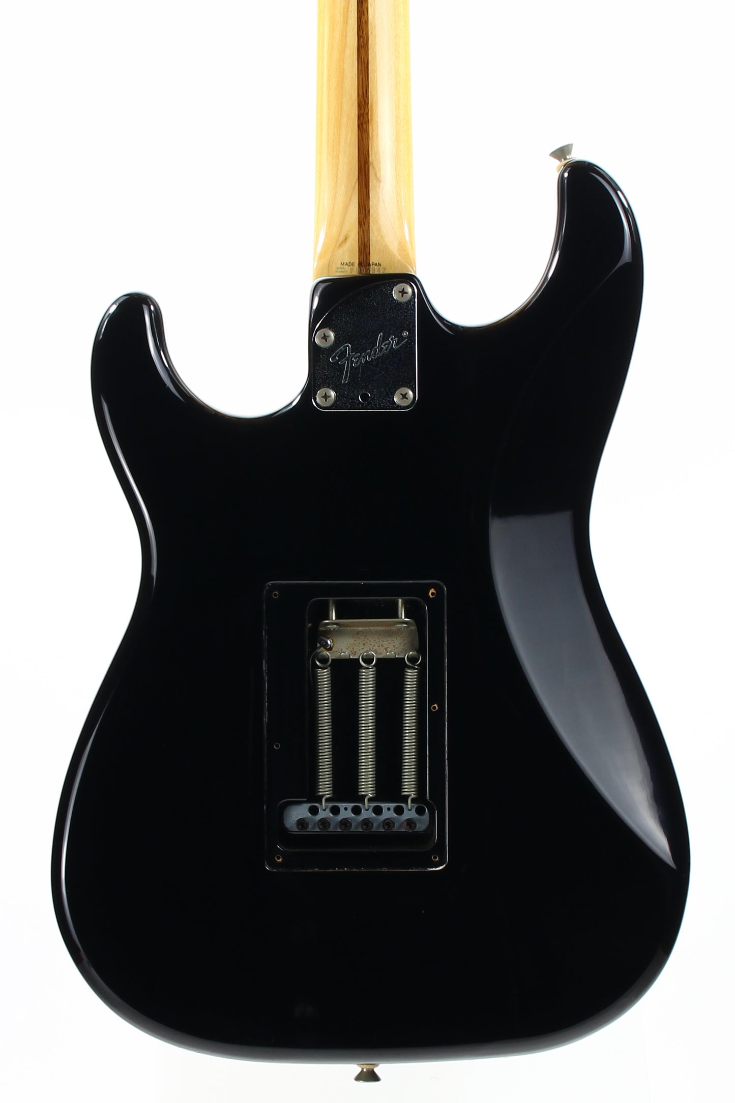 1989 Fender Japan Medium Scale Stratocaster STM-60 HSS Super Strat - Black, MIJ, Sculpted Heel ala ultra pro