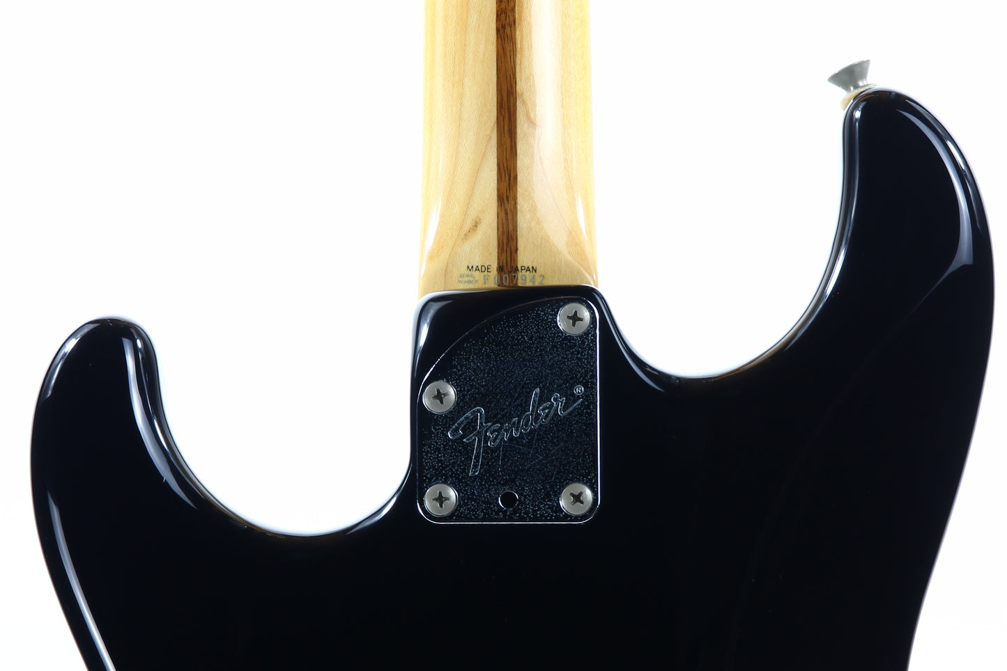 1989 Fender Japan Medium Scale Stratocaster STM-60 HSS Super Strat - Black, MIJ, Sculpted Heel ala ultra pro