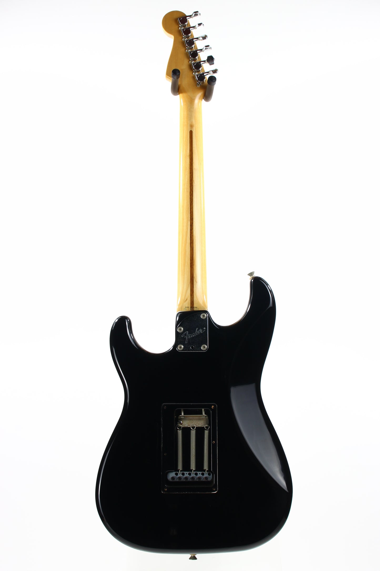 1989 Fender Japan Medium Scale Stratocaster STM-60 HSS Super Strat - Black, MIJ, Sculpted Heel ala ultra pro
