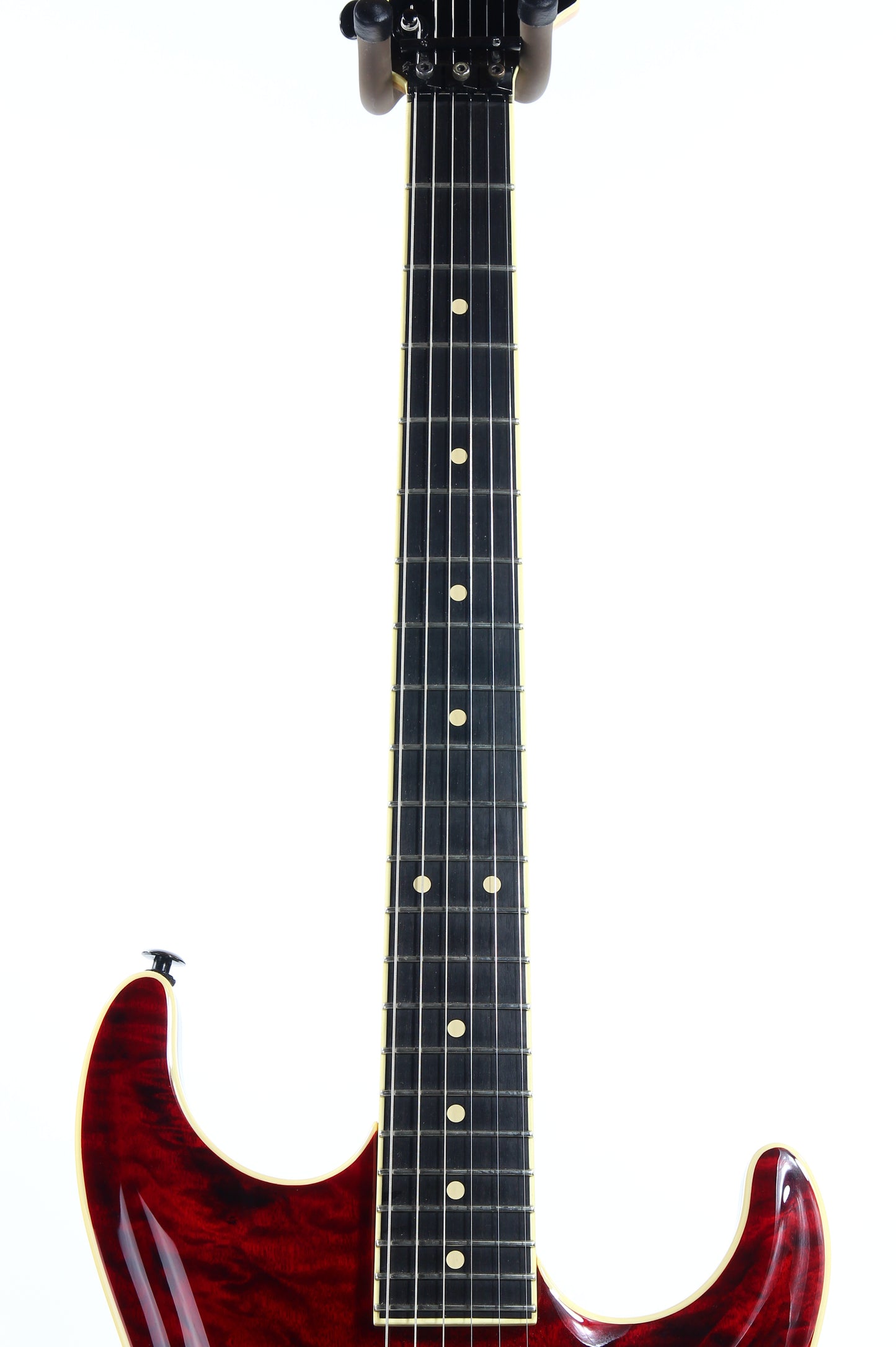 2015 Suhr USA J-Select Limited Edition Standard Carve Top FLOYD ROSE - EMG's, Chili Pepper Red Quilt Top, Mark Knopfler super strat