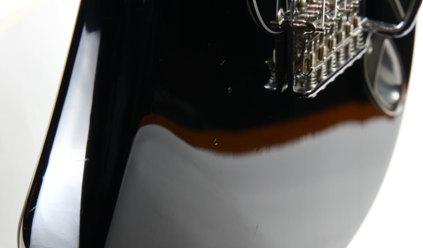 1989 Fender Japan Medium Scale Stratocaster STM-60 HSS Super Strat - Black, MIJ, Sculpted Heel ala ultra pro