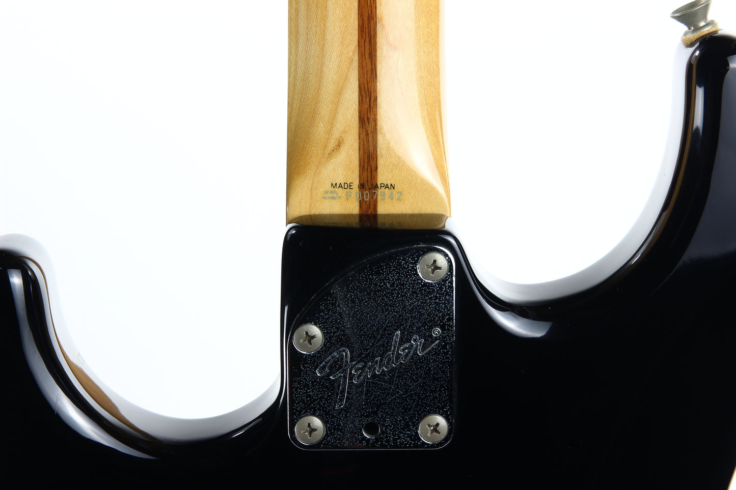 1989 Fender Japan Medium Scale Stratocaster STM-60 HSS Super Strat - Black, MIJ, Sculpted Heel ala ultra pro