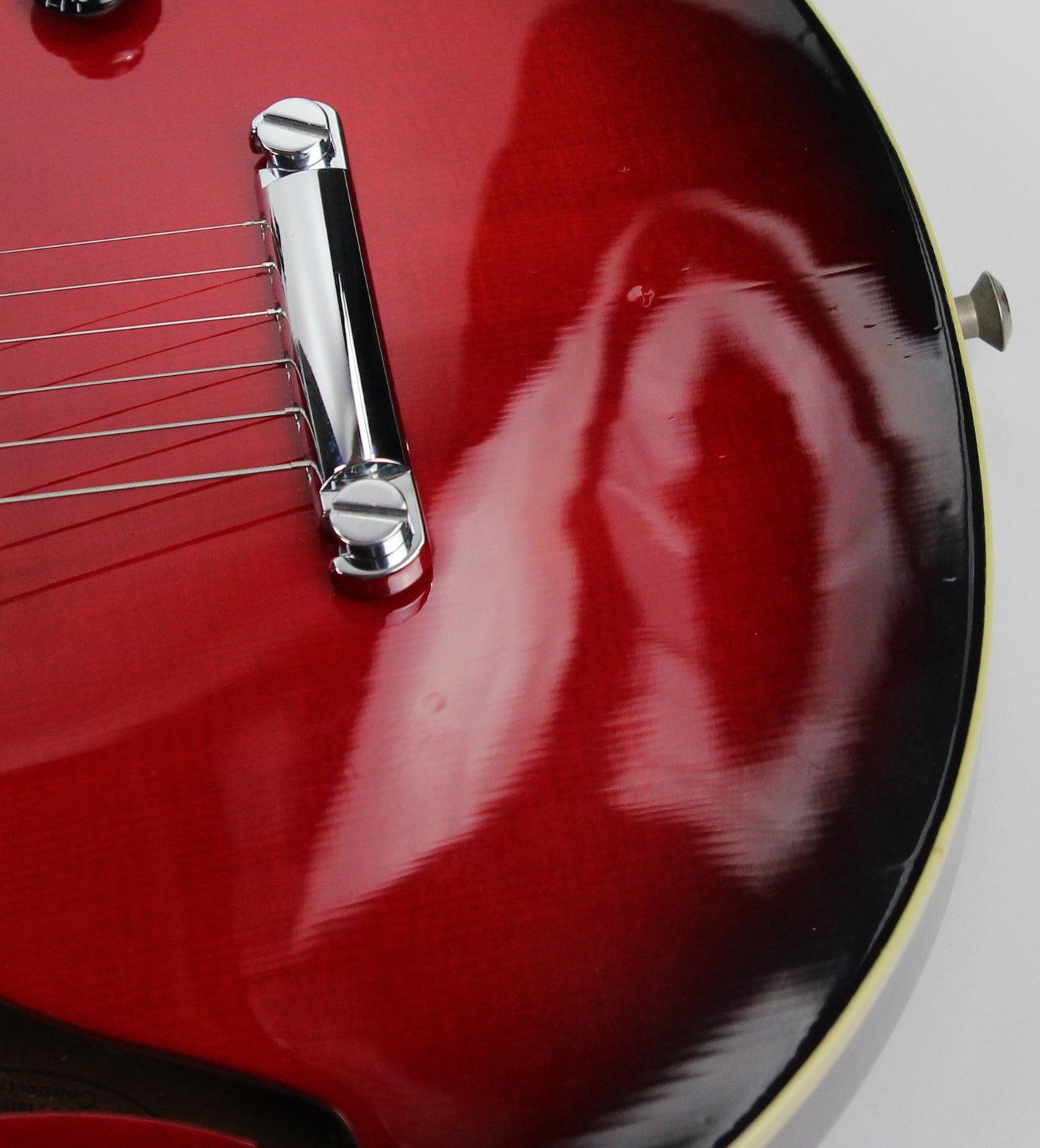 CLEAN! 2000 Hamer USA Newport Pro Black Cherry Burst - Solid Carved Spruce Top, Hollowbody Guitar!