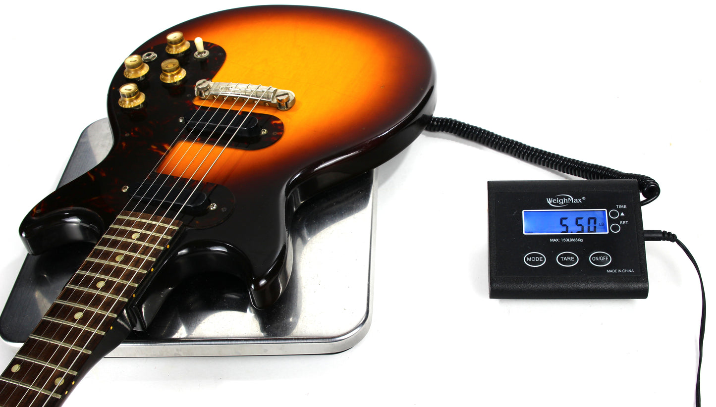 CLEAN! 1963 Epiphone Olympic Double Melody Maker D Doublecut 2-Pickup Gibson - Sunburst, Original Case, Vintage SB722D