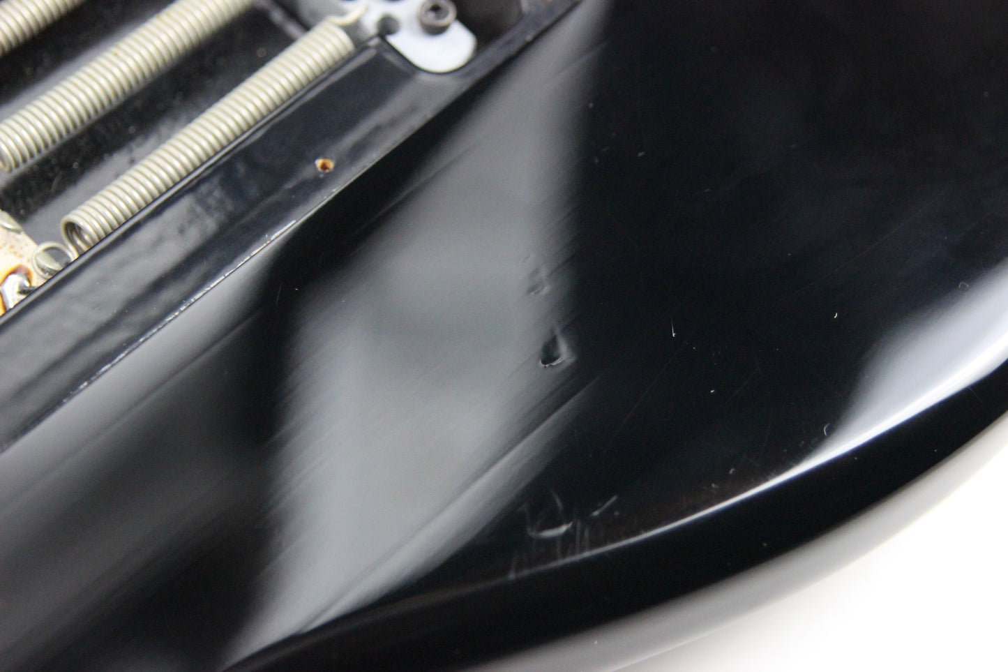 1989 Fender Japan Medium Scale Stratocaster STM-60 HSS Super Strat - Black, MIJ, Sculpted Heel ala ultra pro