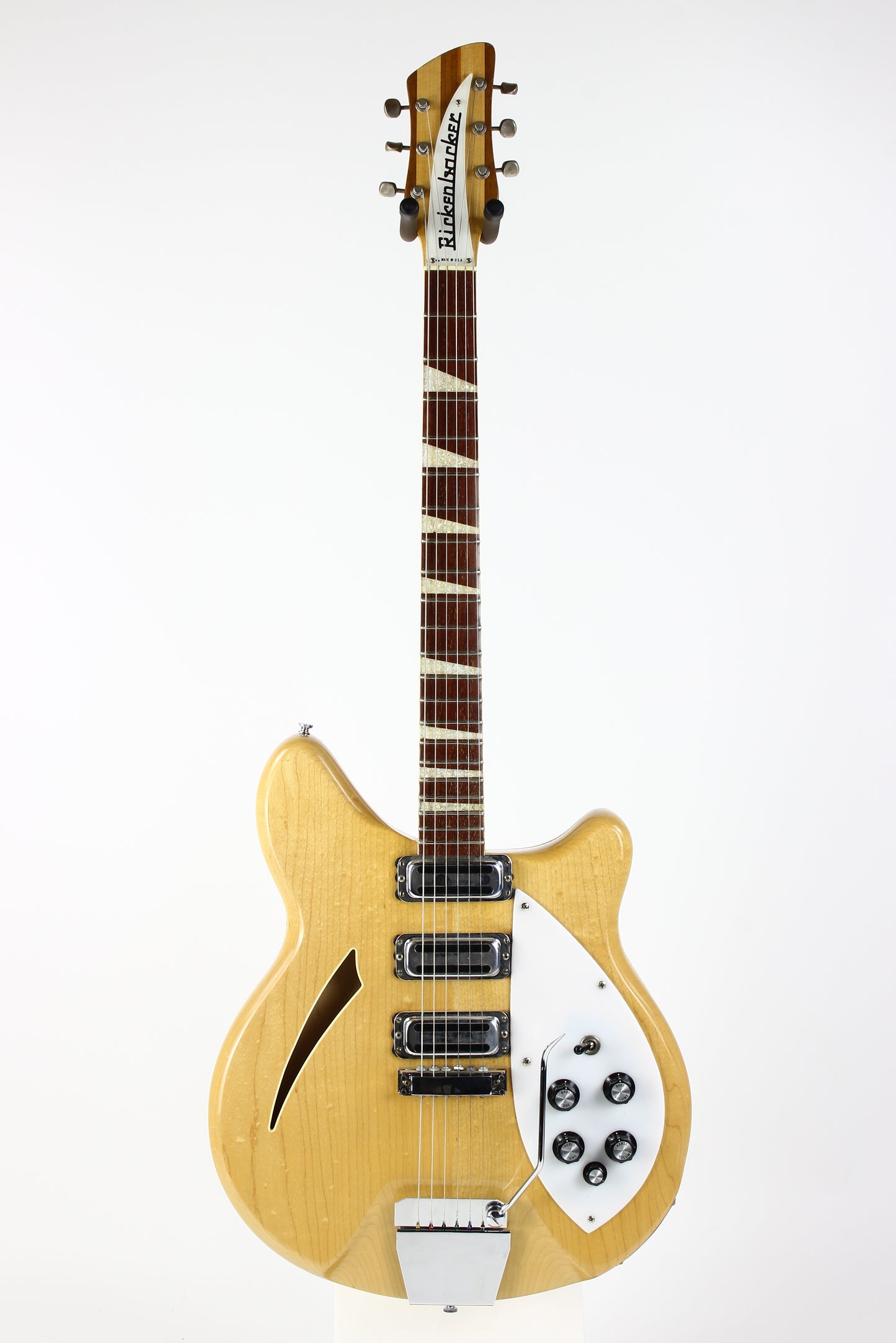 1969 Rickenbacker 375 Mapleglo Vintage Hollowbody Electric w Original Case 3 Toaster Pickups!