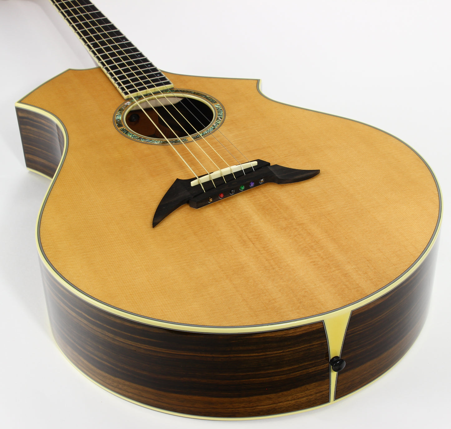MINT! 1997 Breedlove Custom CM/E Striped Macassar Ebony Acoustic Guitar - Steve Henderson, Masterclass, Exotic!