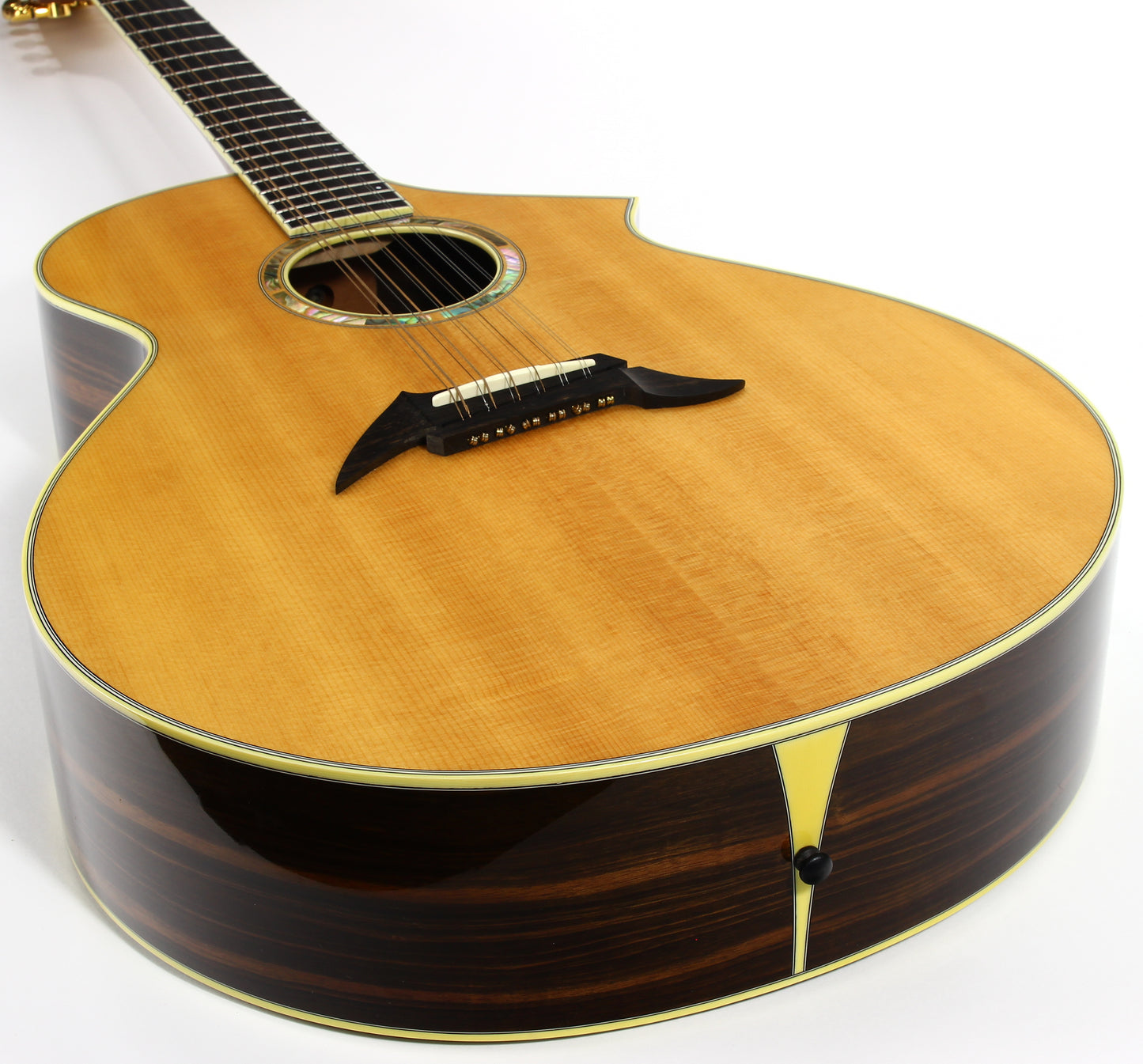 1997 Breedlove USA Custom MJ22/E Striped Macassar Ebony Acoustic 12-String Guitar - Steve Henderson, Masterclass, Exotic!