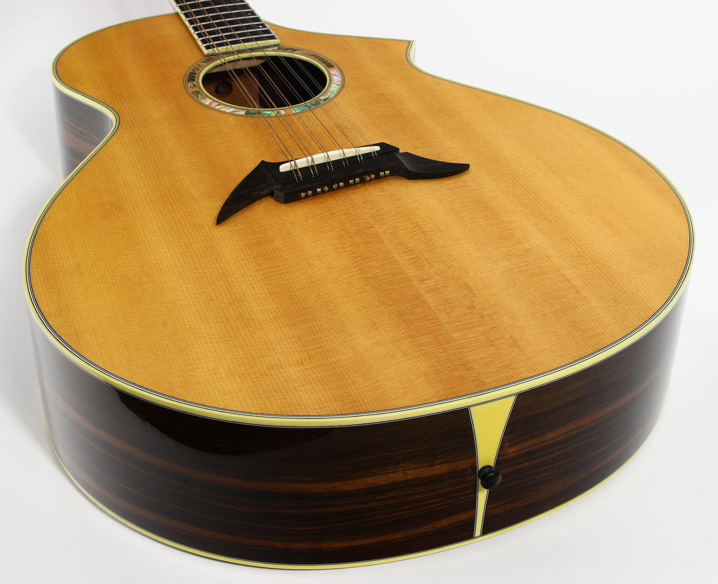 1997 Breedlove USA Custom MJ22/E Striped Macassar Ebony Acoustic 12-String Guitar - Steve Henderson, Masterclass, Exotic!