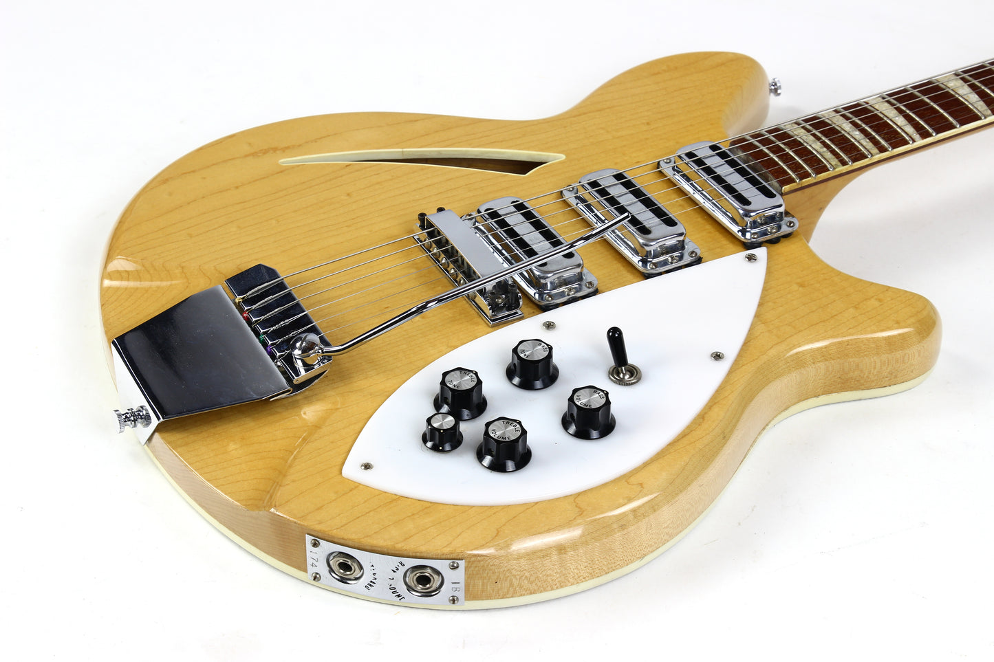 1969 Rickenbacker 375 Mapleglo Vintage Hollowbody Electric w Original Case 3 Toaster Pickups!