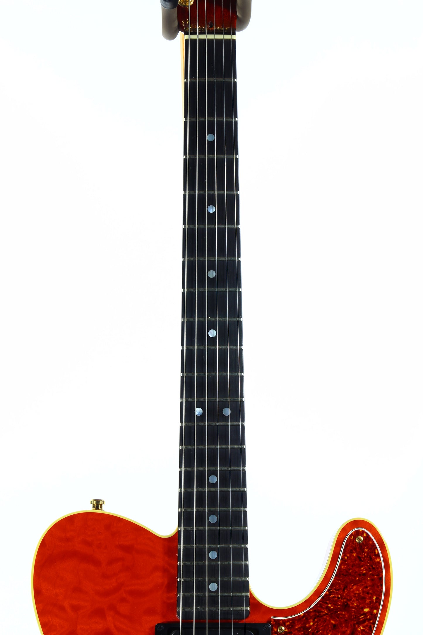 1992 Fender Custom Shop Set Neck Country Artist Telecaster QUILT Sunset Orange Transparent --VERY RARE TELE