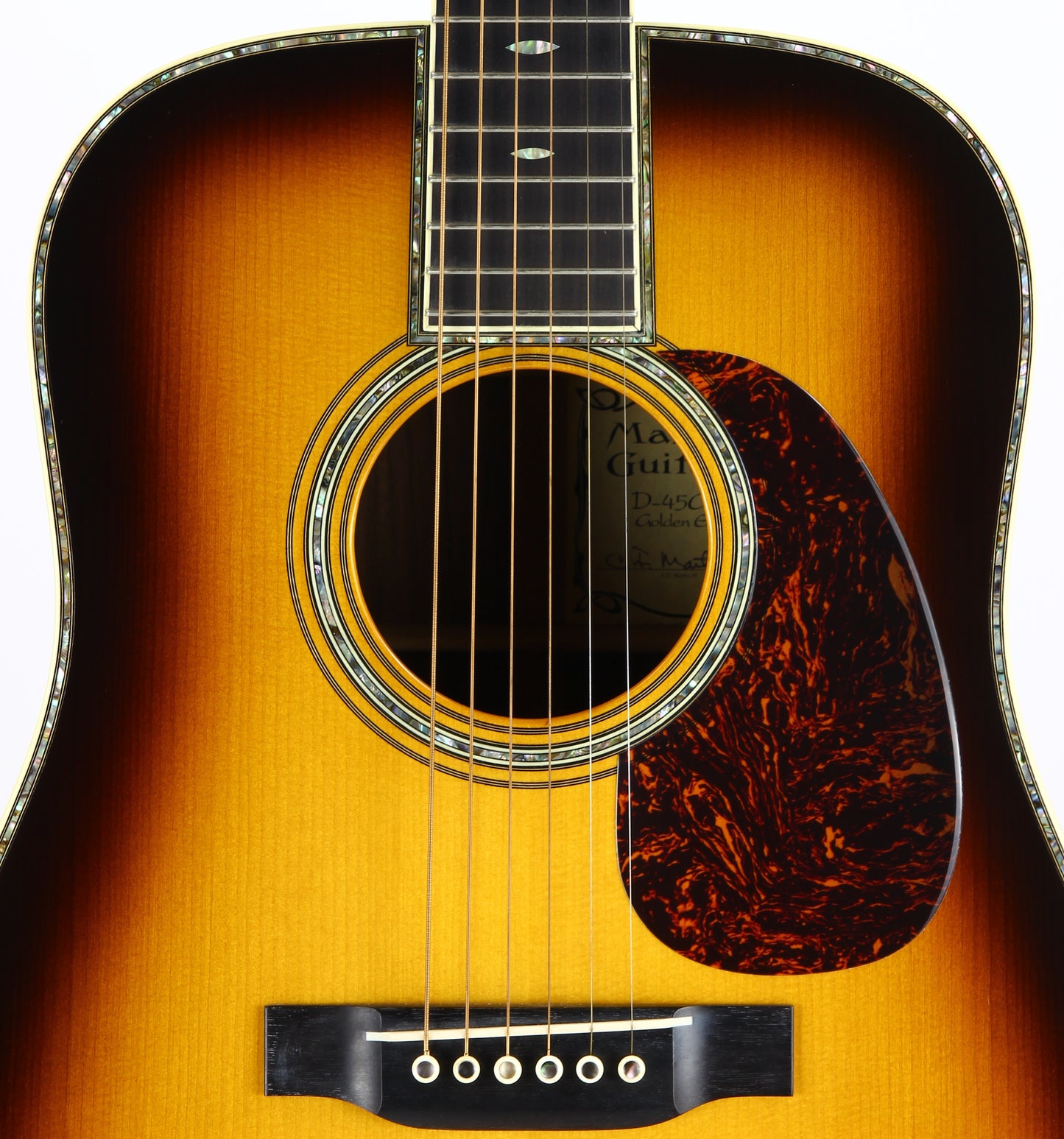 2001 Martin D-45 GE Golden Era Brazilian Rosewood - RARE Sunburst D-45GE Dreadnought, Adi Top d-28