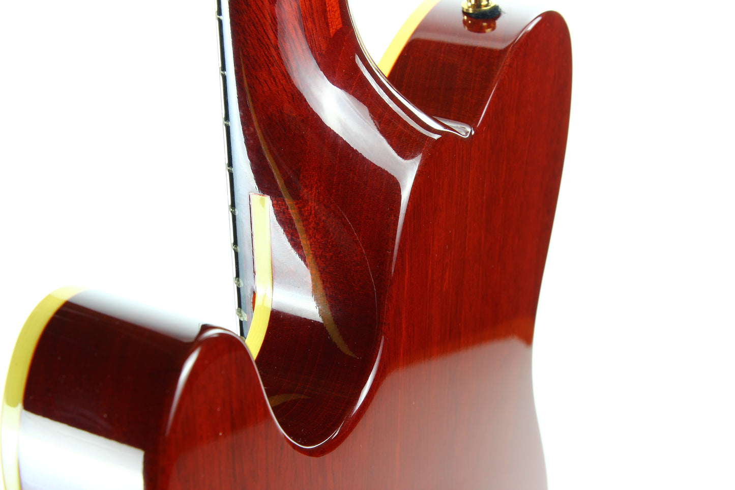 1992 Fender Custom Shop Set Neck Country Artist Telecaster QUILT Sunset Orange Transparent --VERY RARE TELE