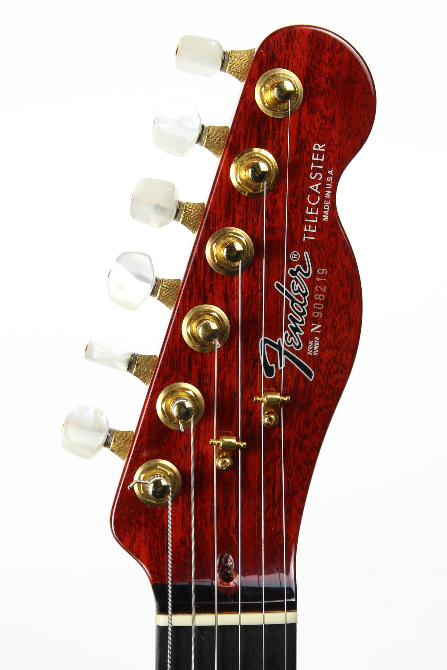 1992 Fender Custom Shop Set Neck Country Artist Telecaster QUILT Sunset Orange Transparent --VERY RARE TELE