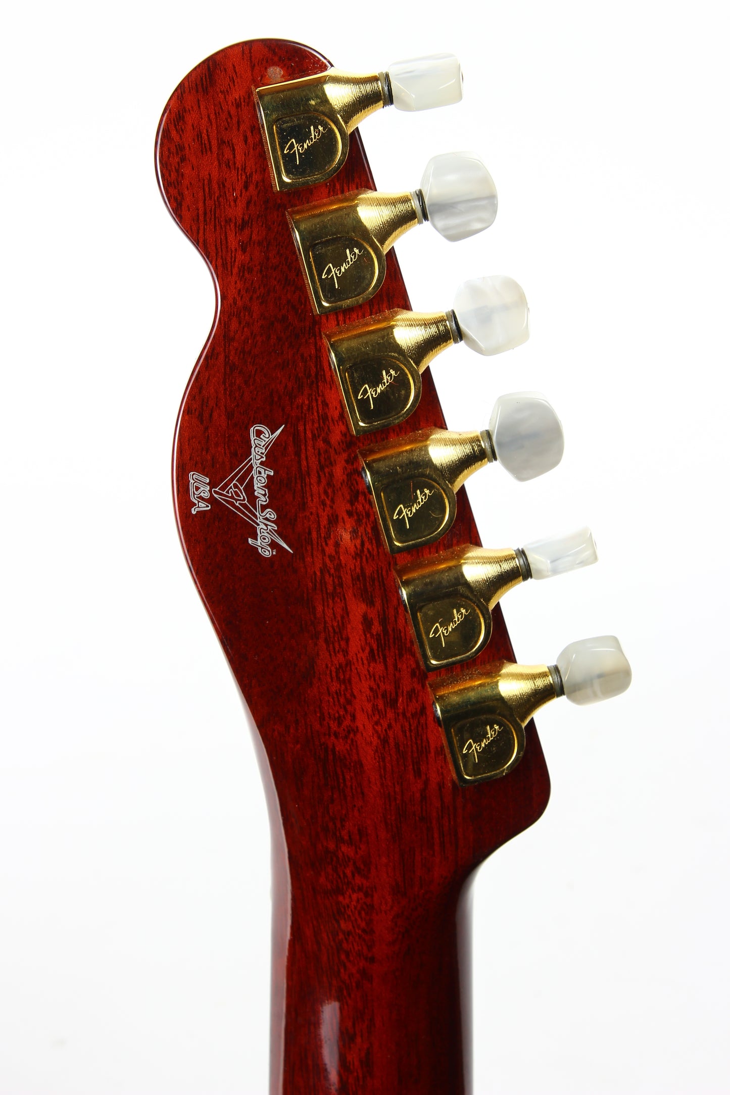 1992 Fender Custom Shop Set Neck Country Artist Telecaster QUILT Sunset Orange Transparent --VERY RARE TELE