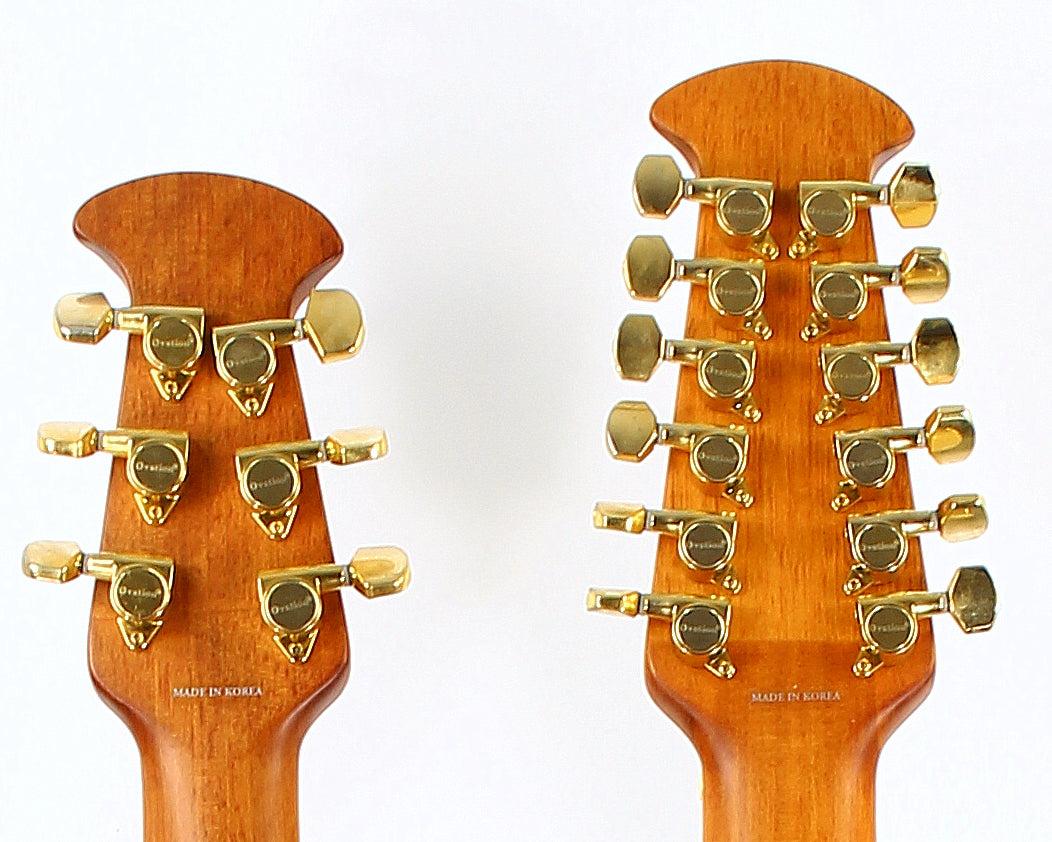 Ovation CSE225 Celebrity Double Neck Guitar | Uncommon Blue Burst Finish