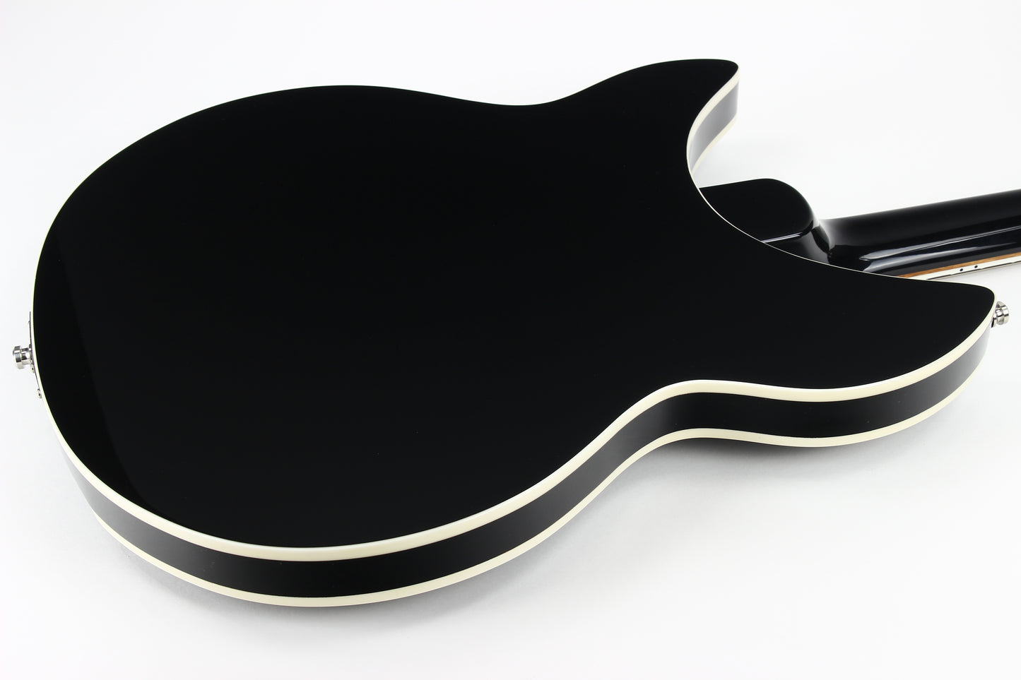 2023 Rickenbacker 1993Plus Jetglo Black 12-String Electric Semi Hollowbody Guitar - MINT/UNPLAYED