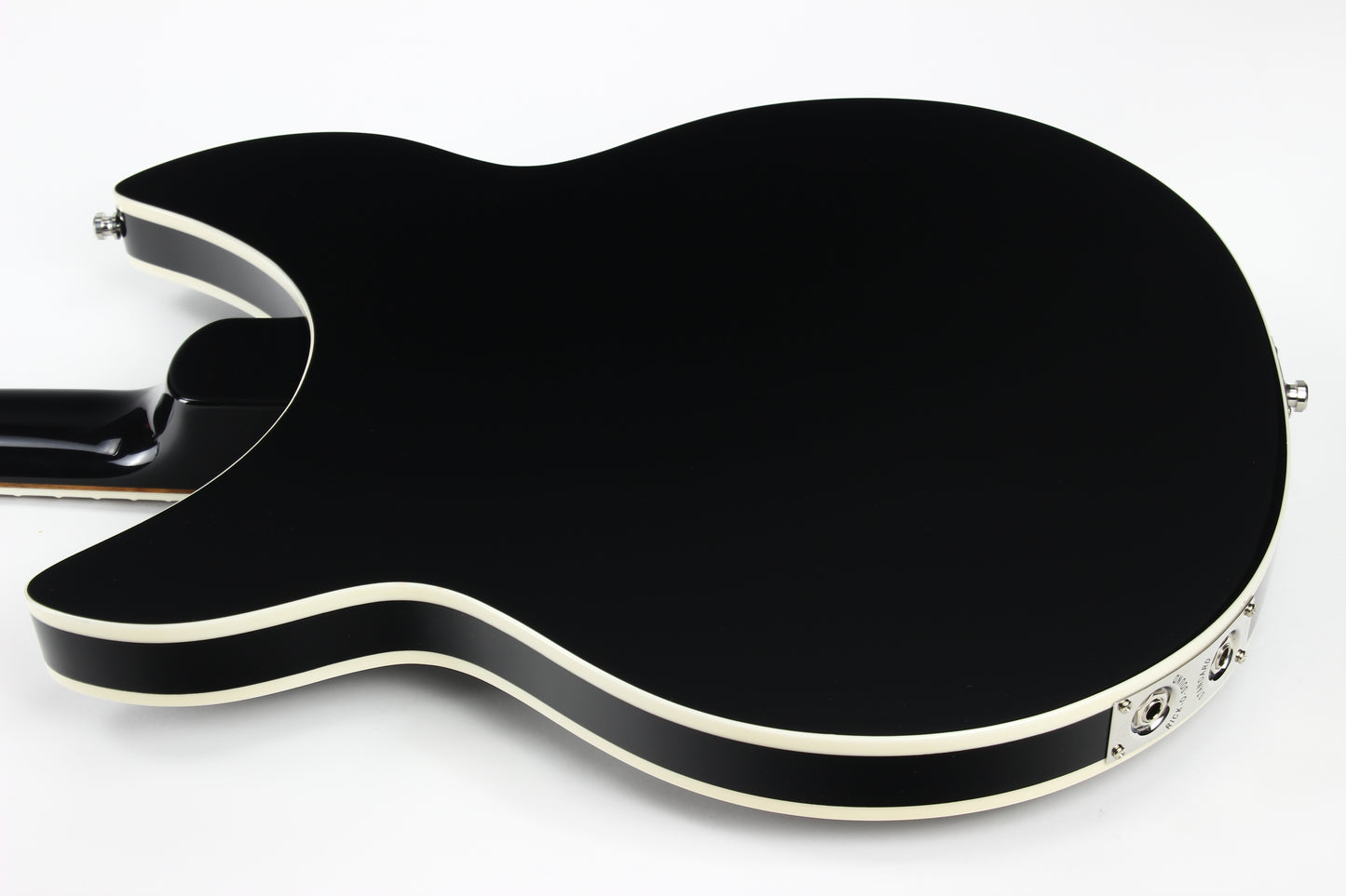 2023 Rickenbacker 1993Plus Jetglo Black 12-String Electric Semi Hollowbody Guitar - MINT/UNPLAYED