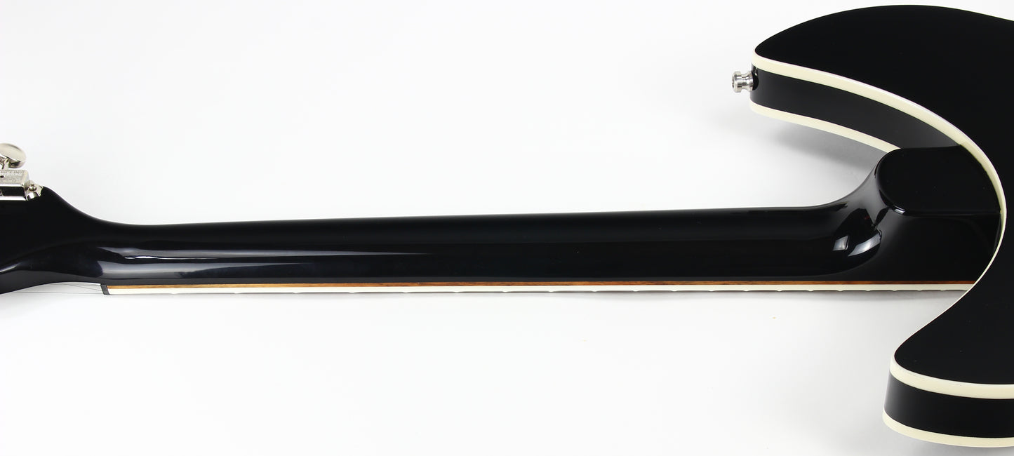 2023 Rickenbacker 1993Plus Jetglo Black 12-String Electric Semi Hollowbody Guitar - MINT/UNPLAYED