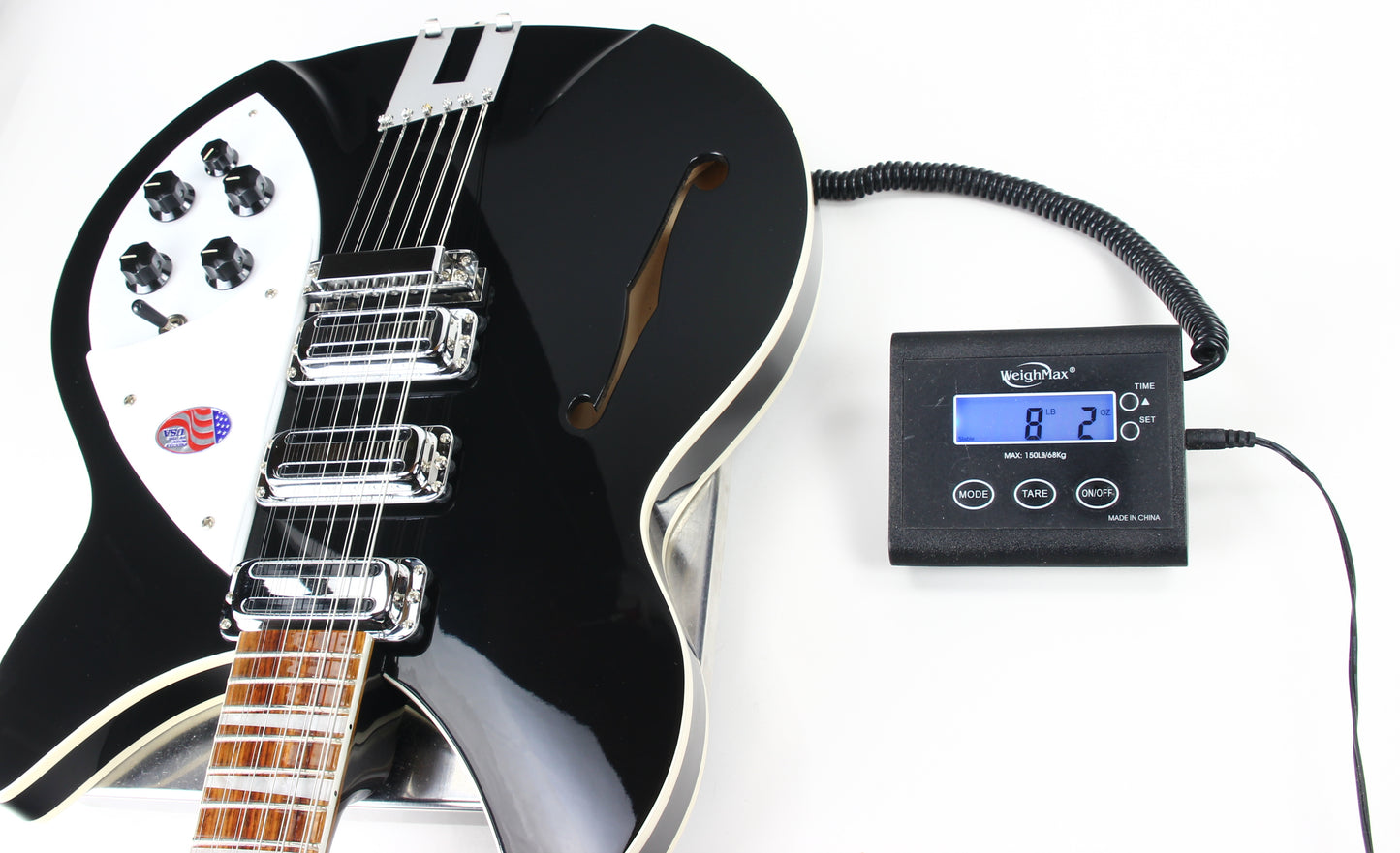 2023 Rickenbacker 1993Plus Jetglo Black 12-String Electric Semi Hollowbody Guitar - MINT/UNPLAYED